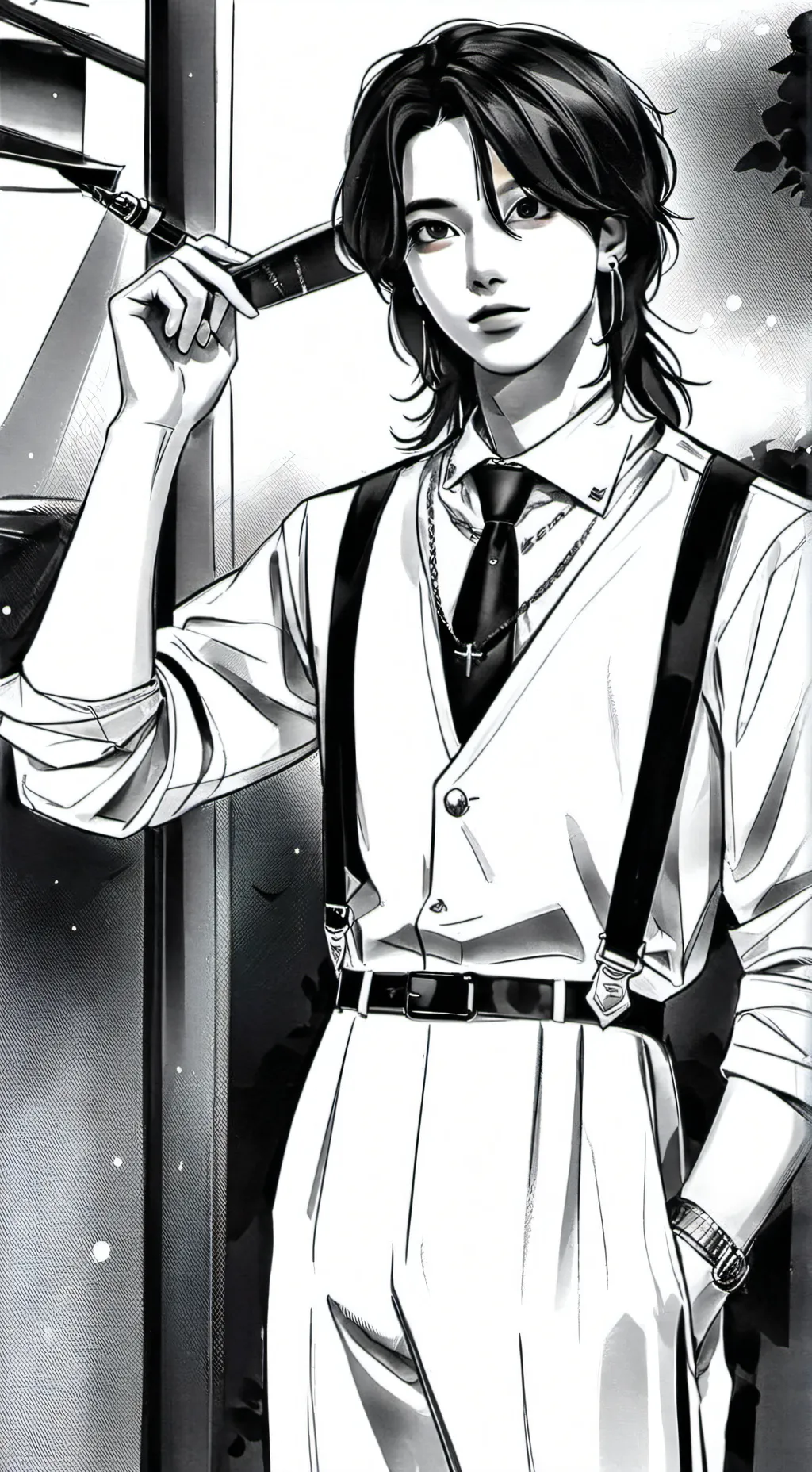 ai character: Hyunjin background