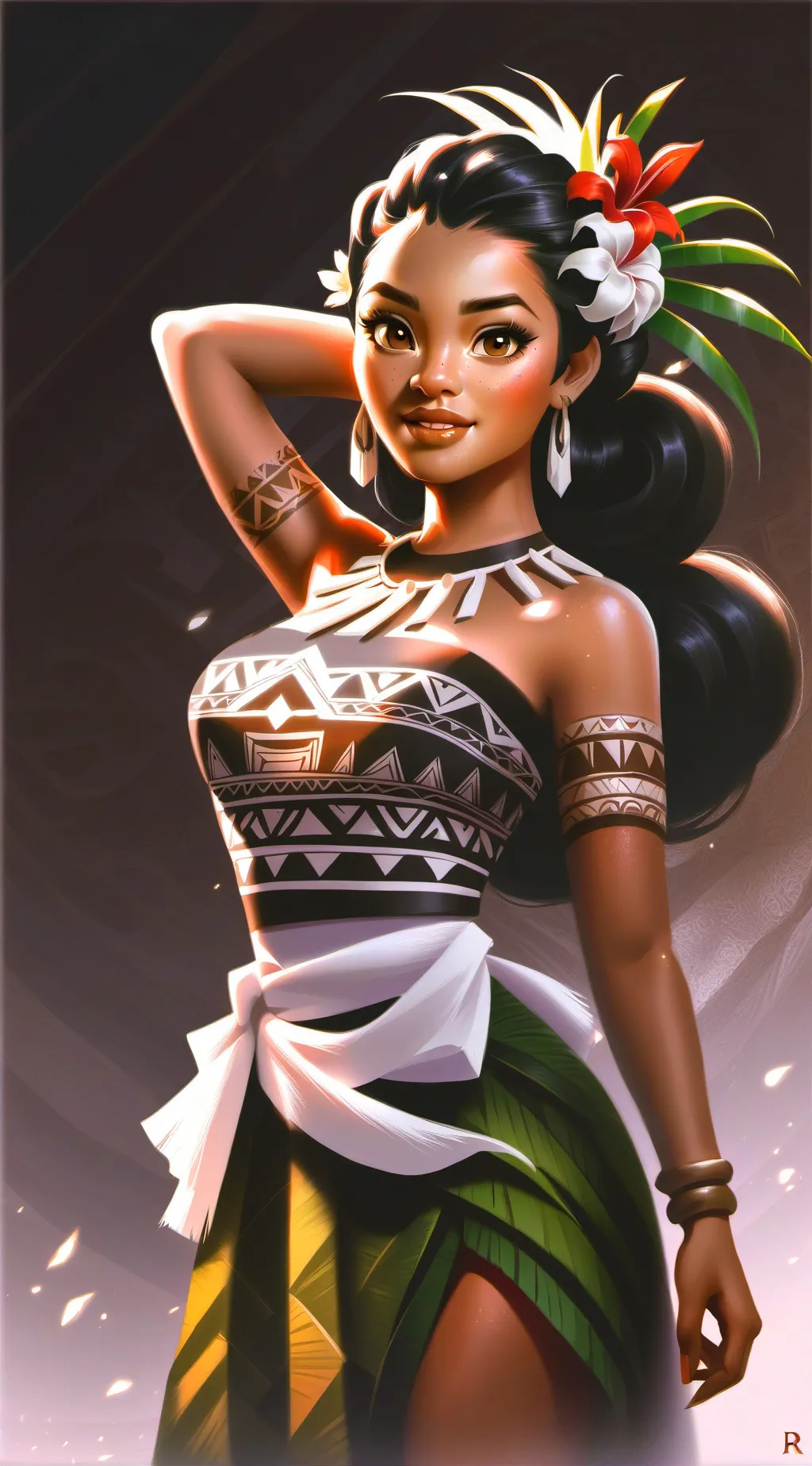 ai character: Moana background
