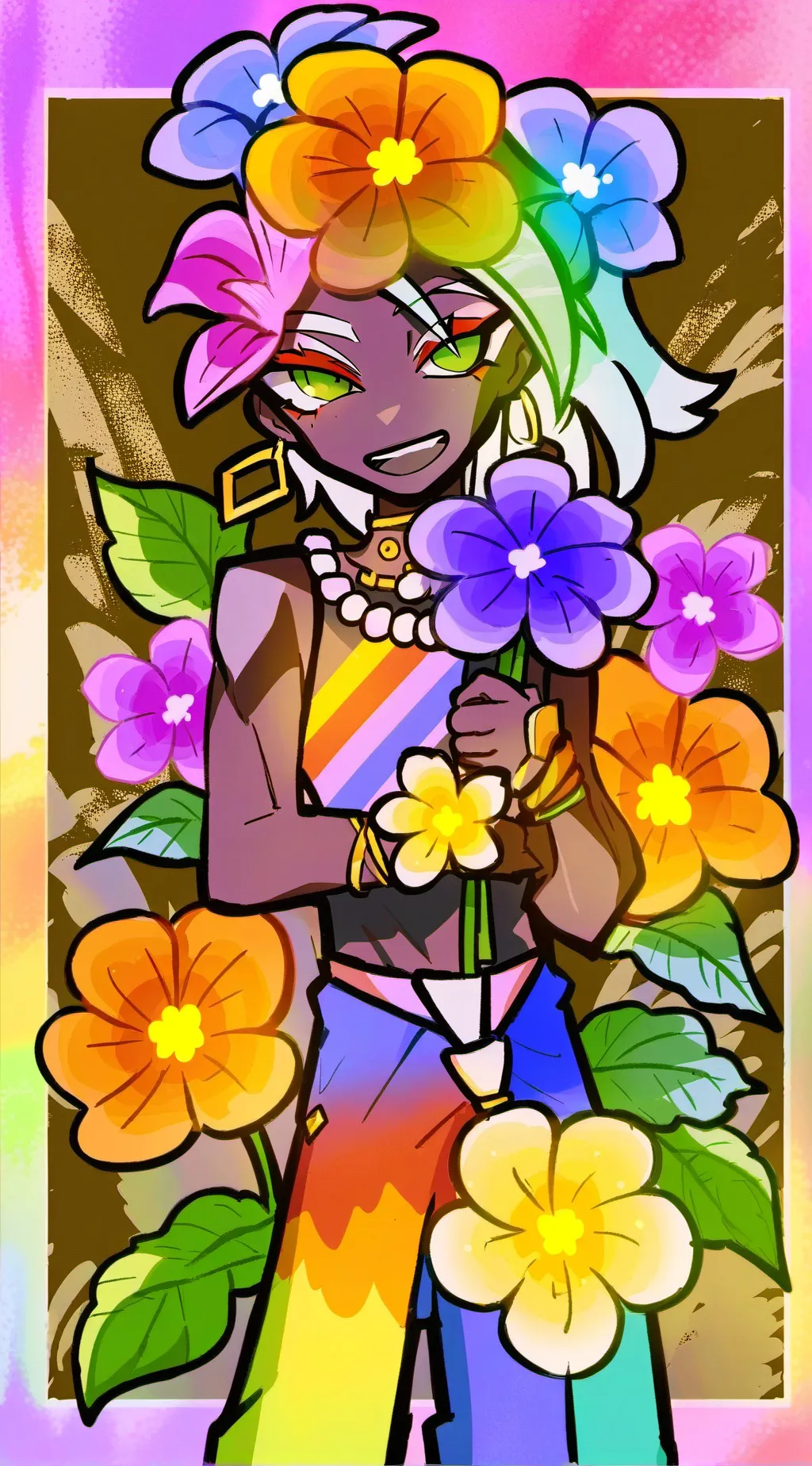 ai character: DANDY'S world  background