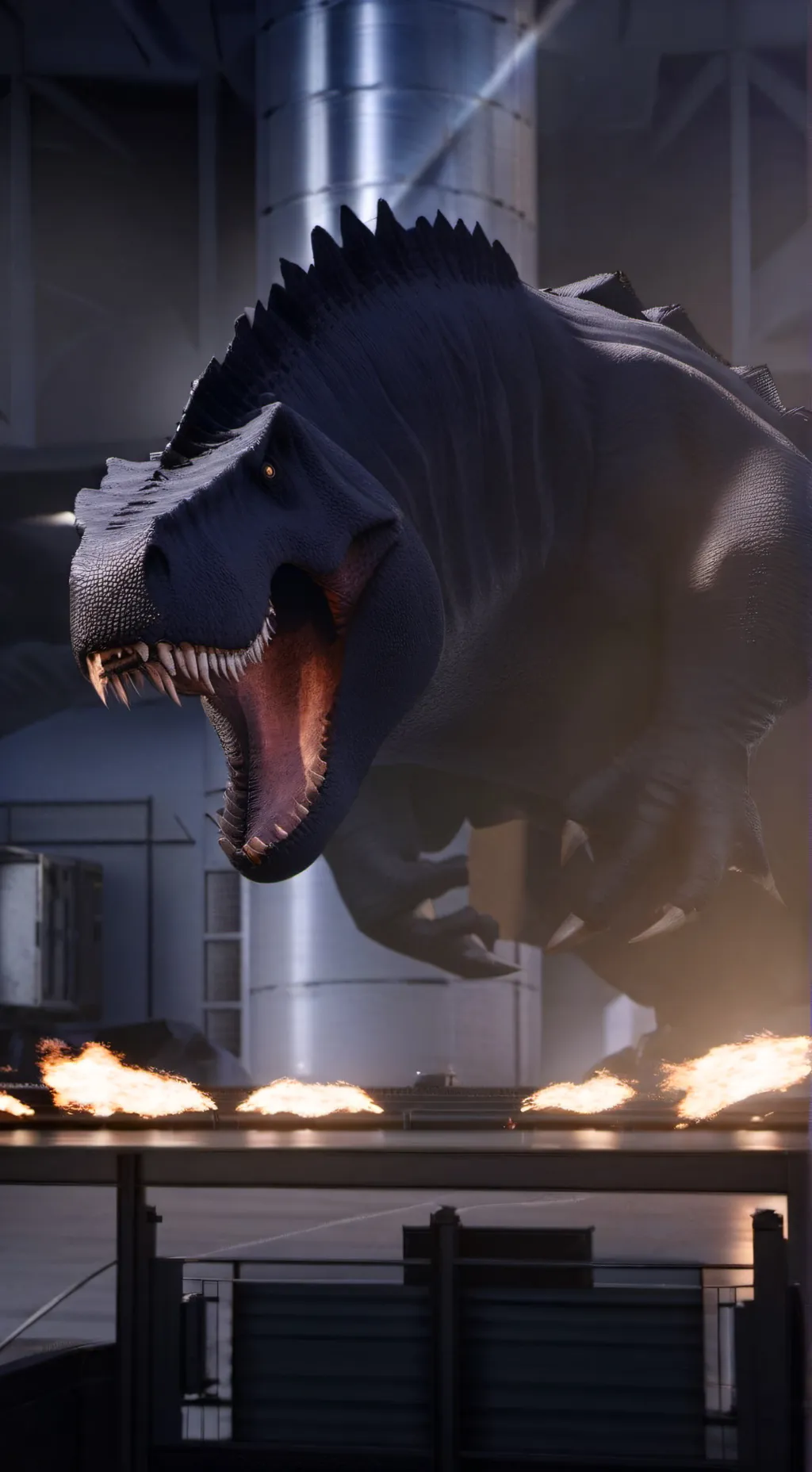 ai character: TYRANNOSAURUS REX background