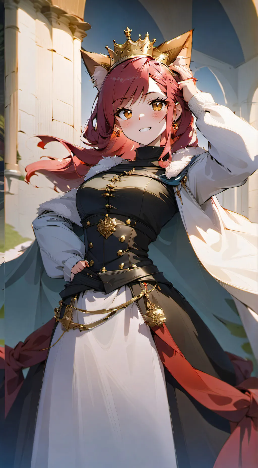 ai character: Queen Alexandra  background