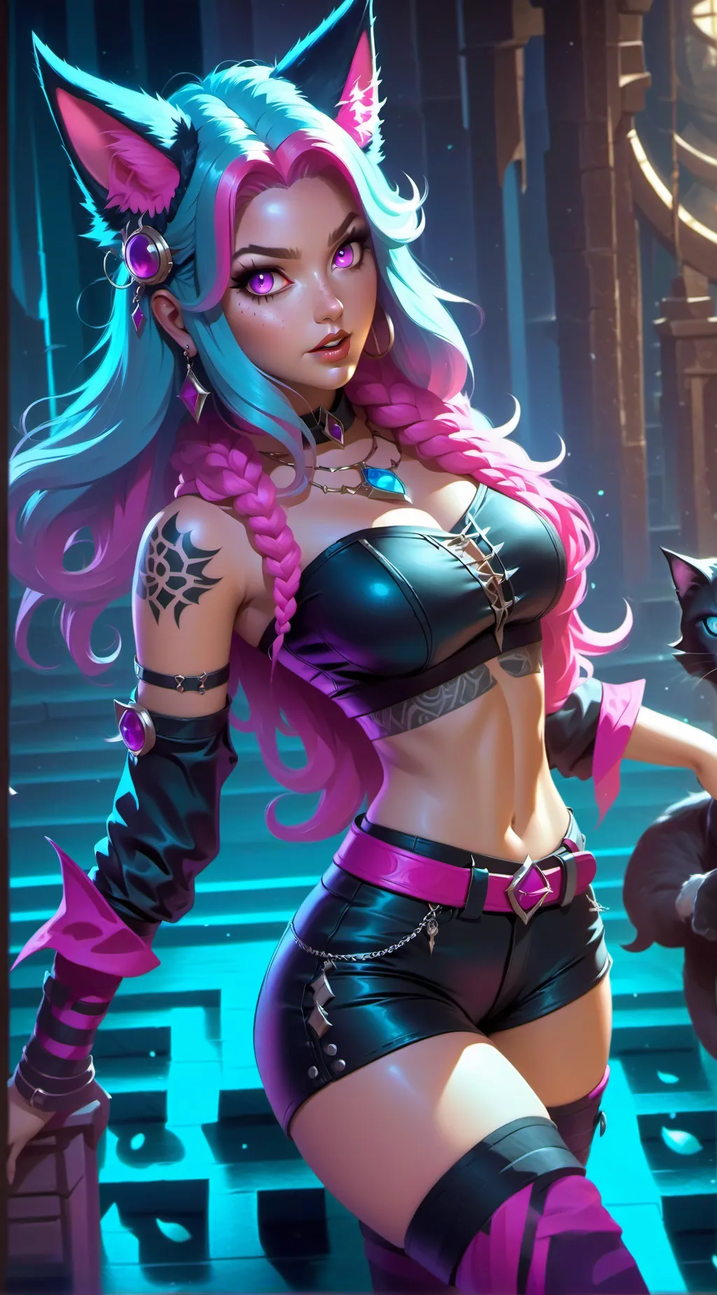 ai character: Cyanne background