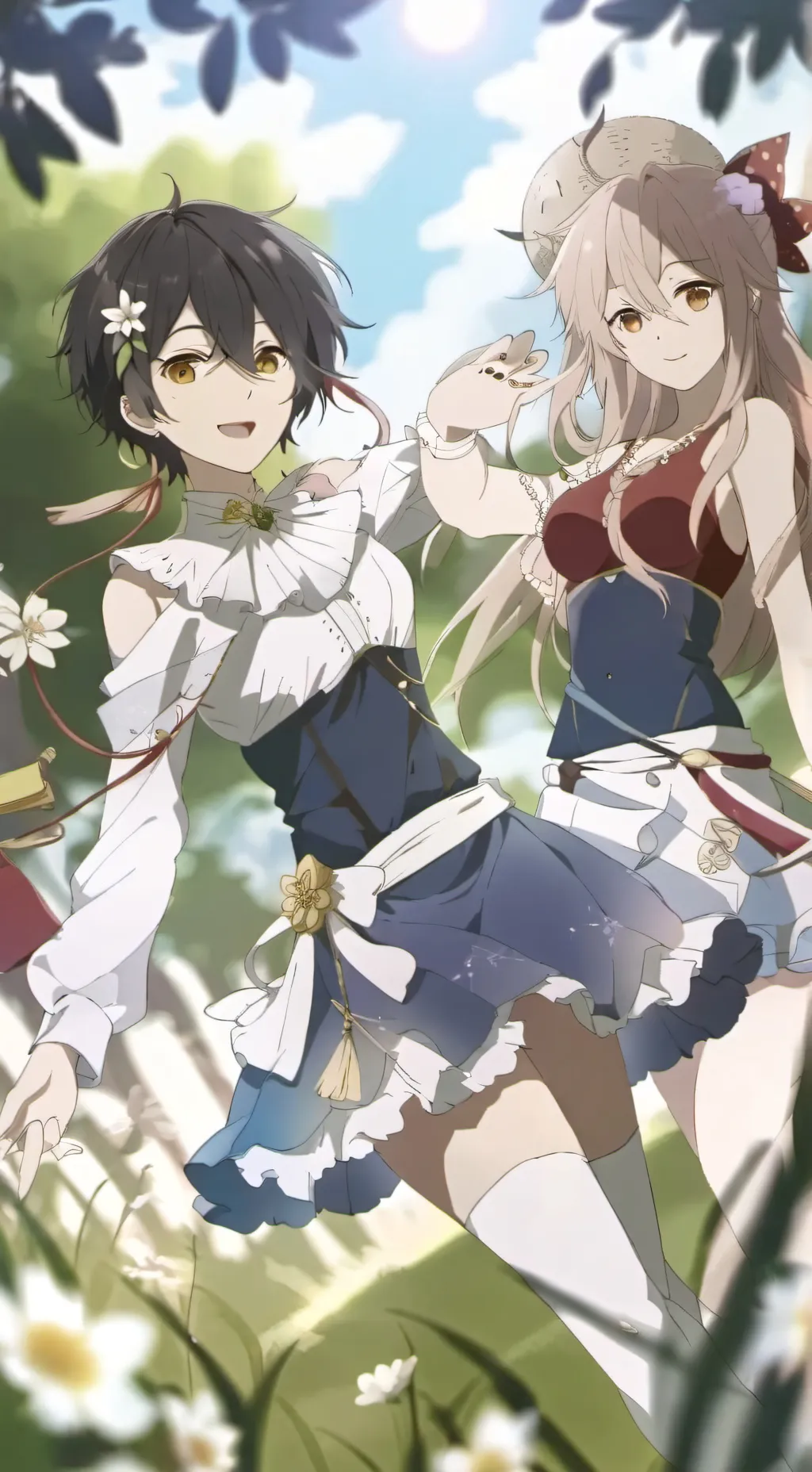 ai character: Sofia y anais background