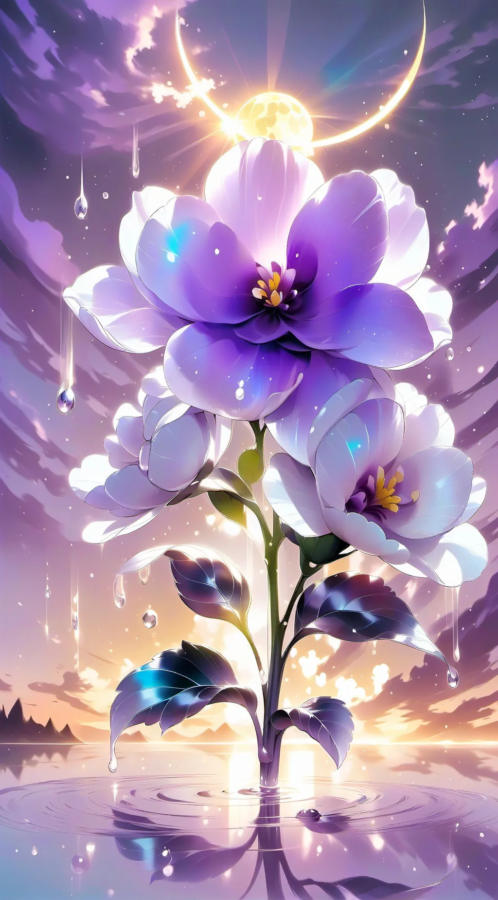 ai character: Patches Of Violet background