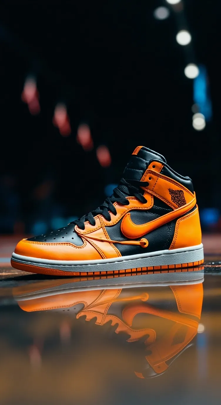 ai character: new Nike shoes 13 background