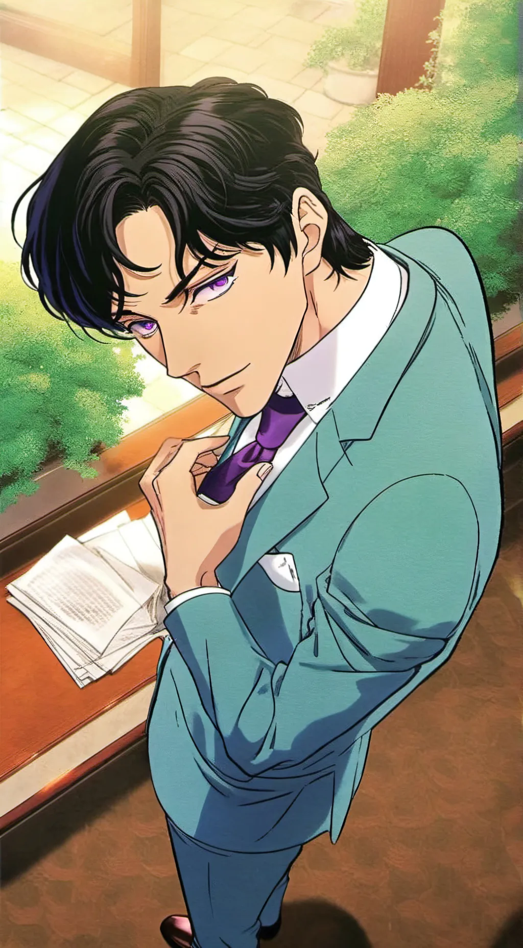 ai character: The G-man. background