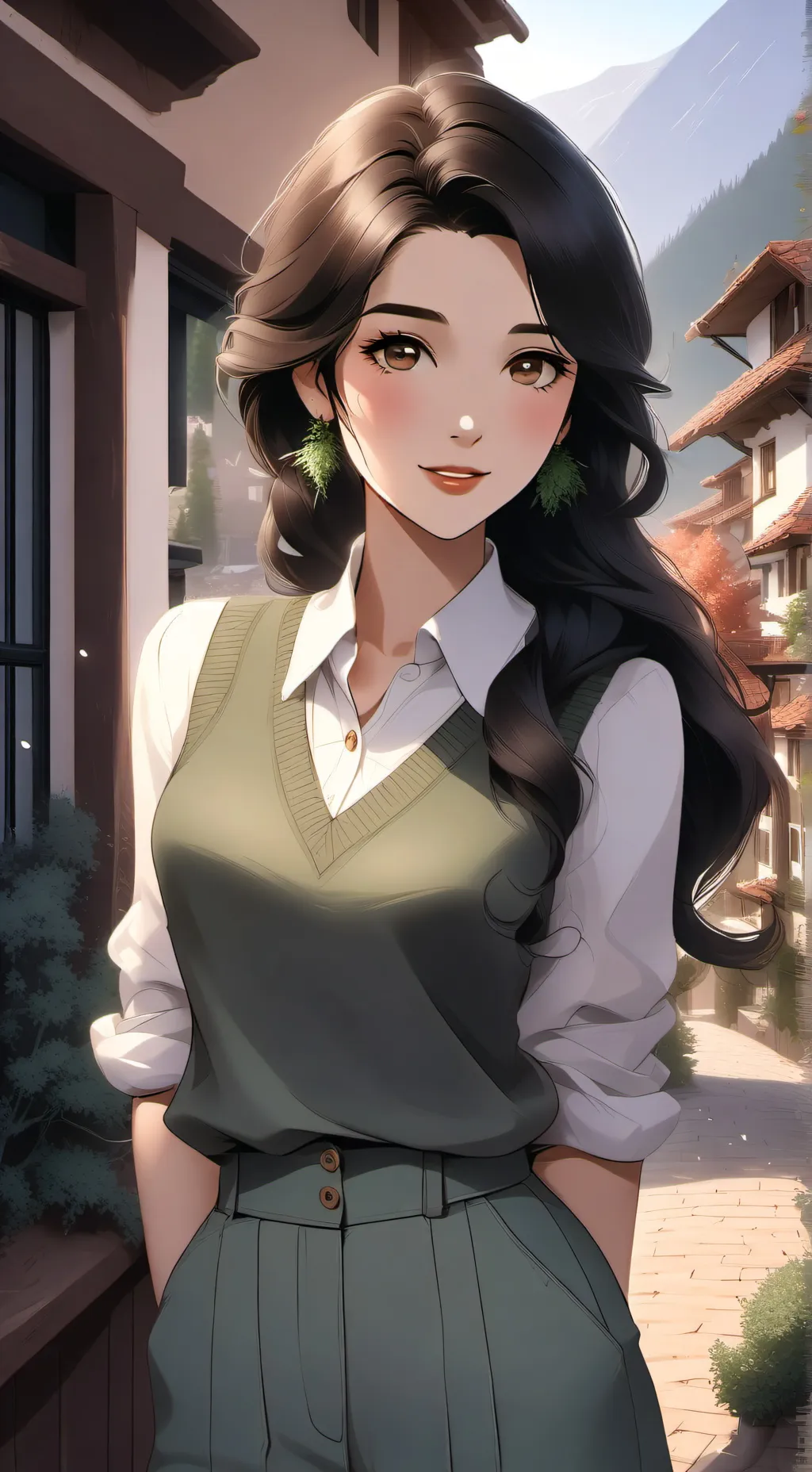 ai character: Naomi  background