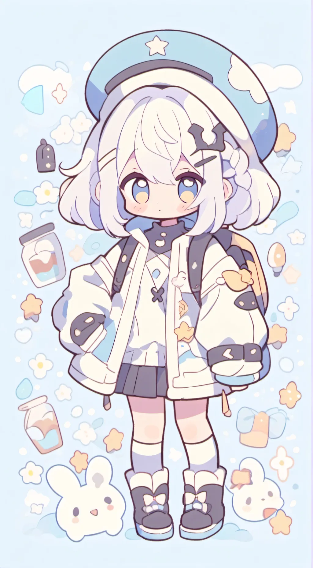 ai character: Sprunki strict background