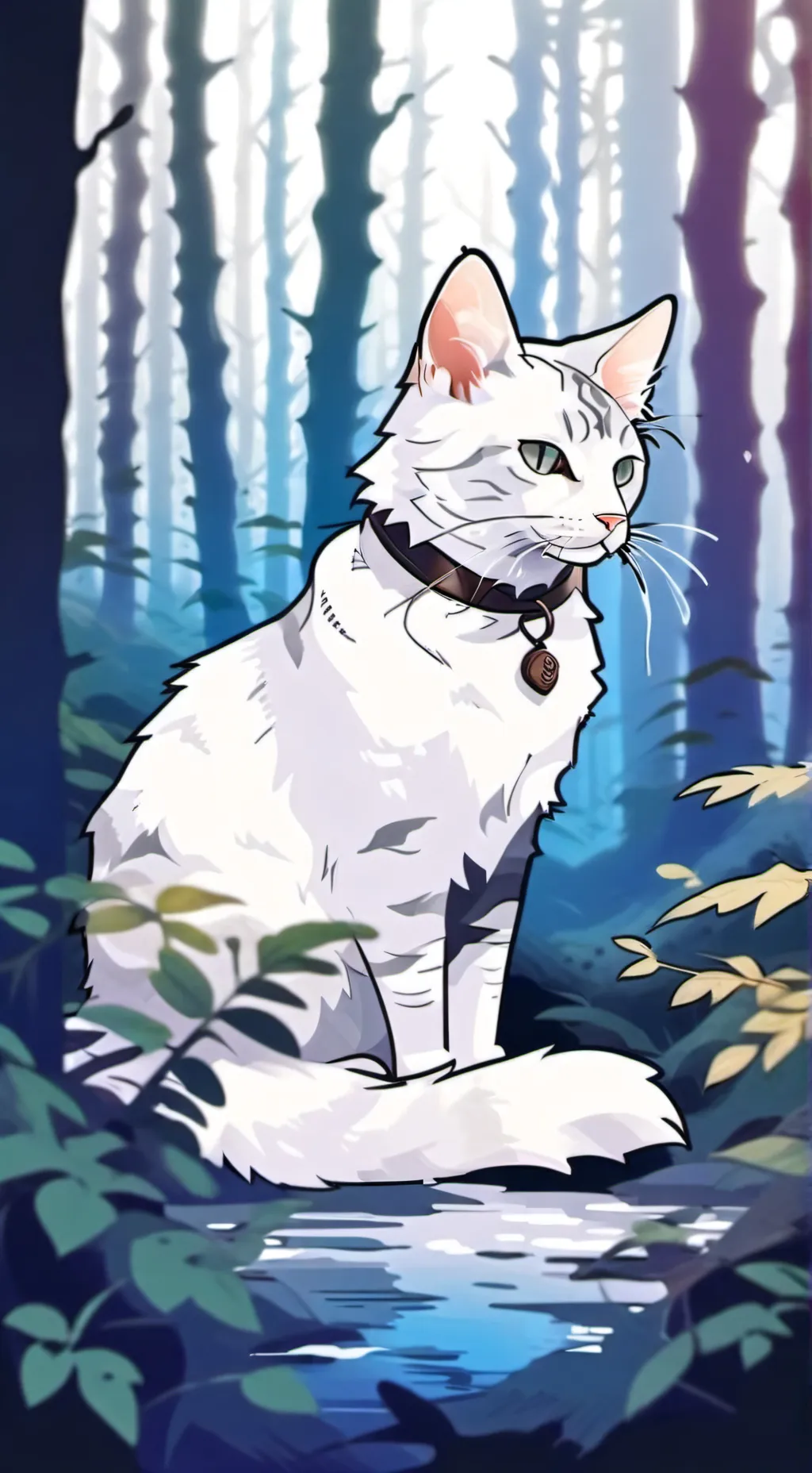 ai character: Glitch background