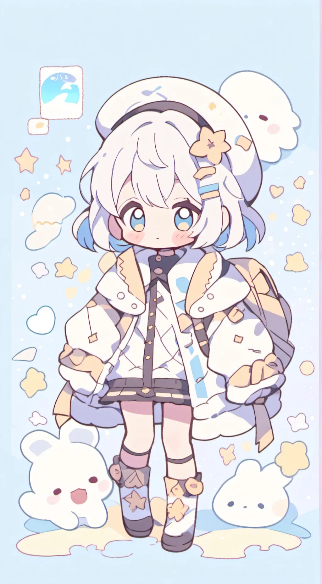 ai character: 🩷💖bebe chibi💖🩷 background