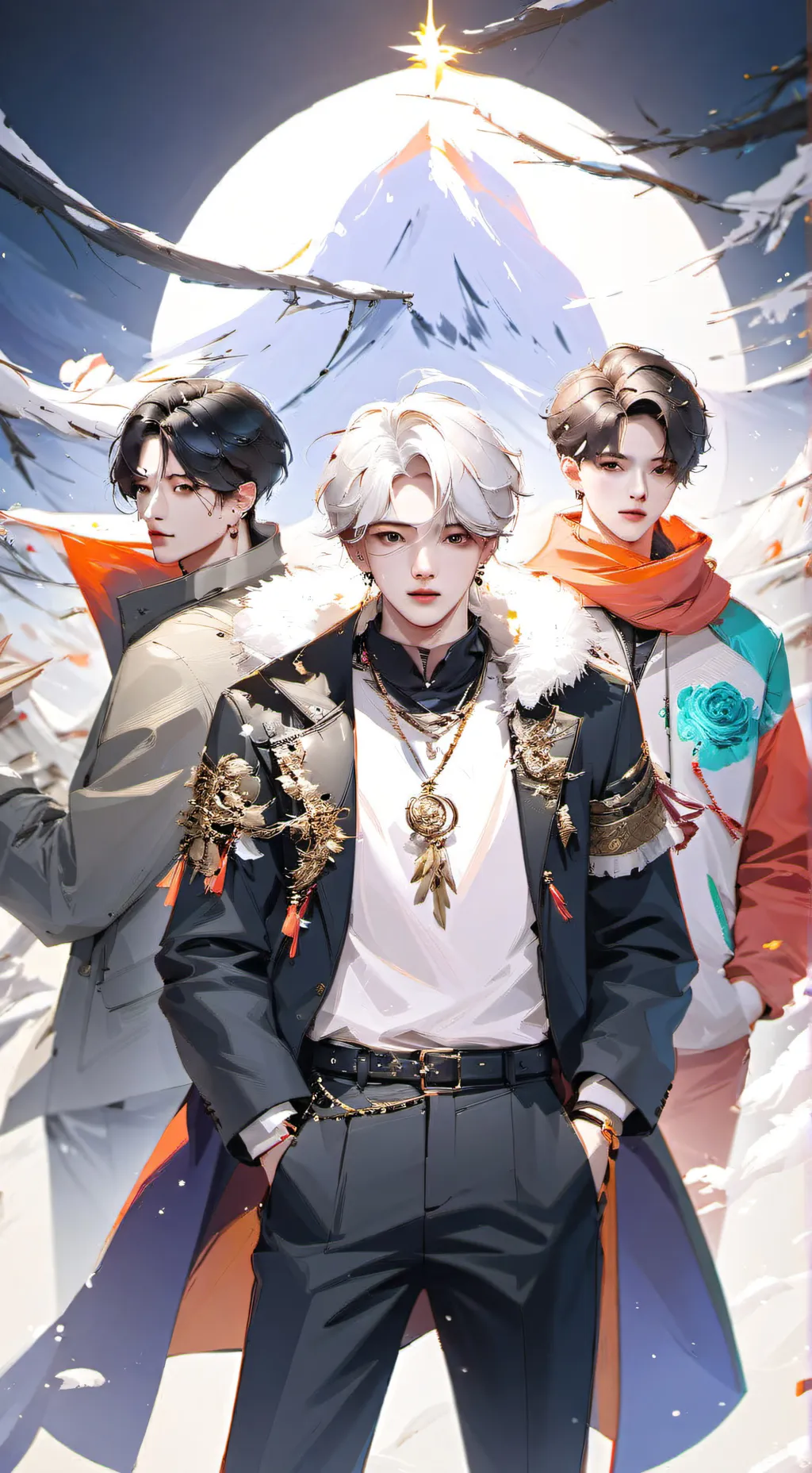 ai character: Bts  background