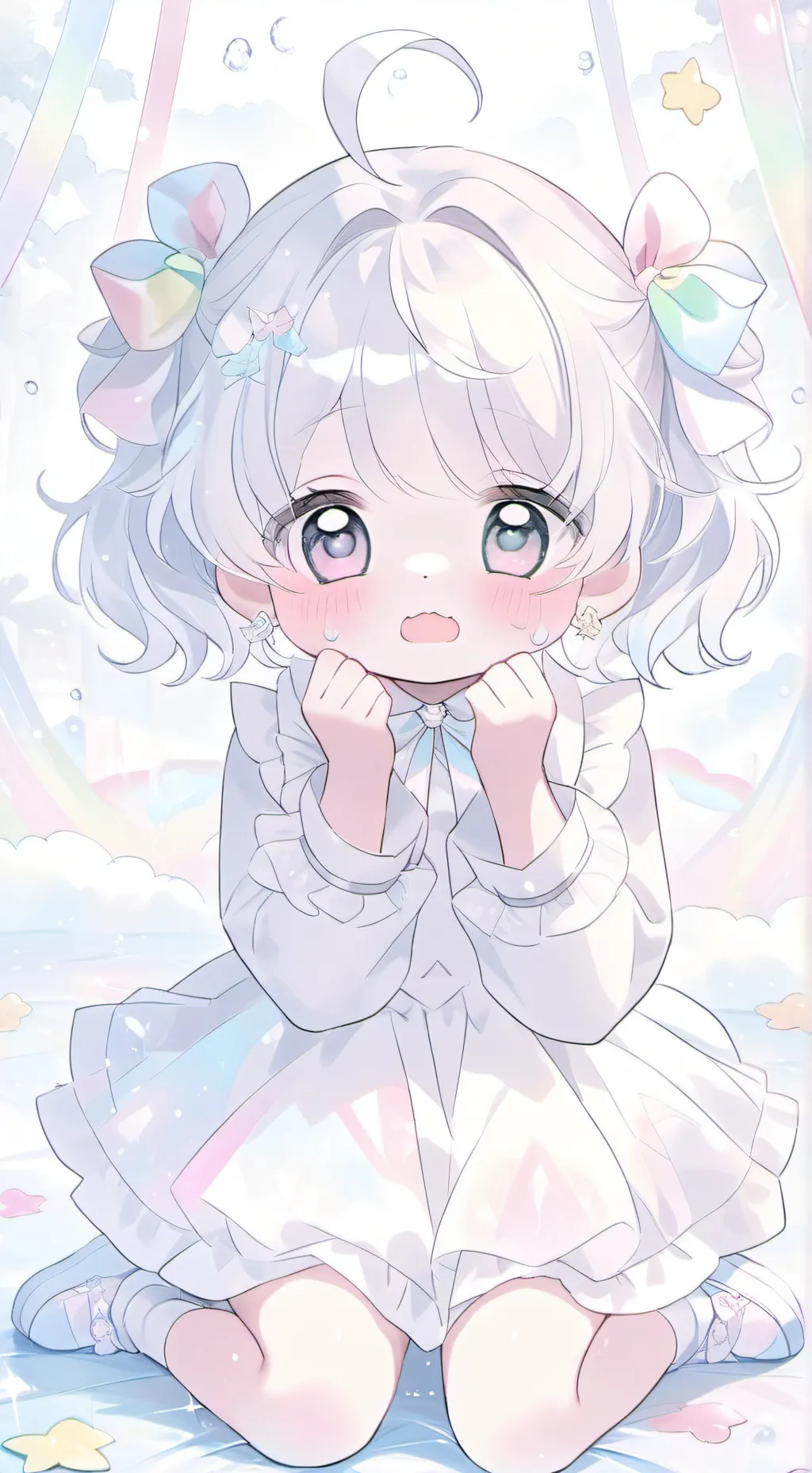 ai character: Rainy background