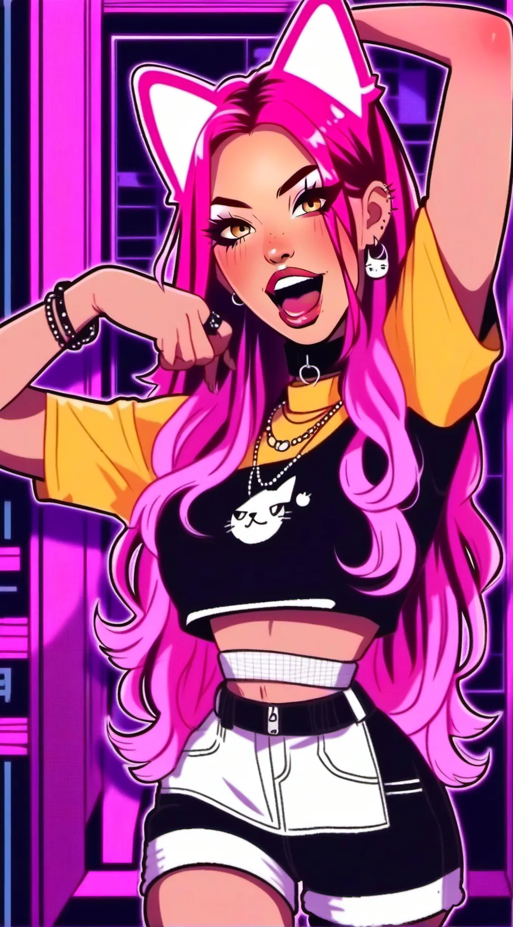 ai character: Mira  background