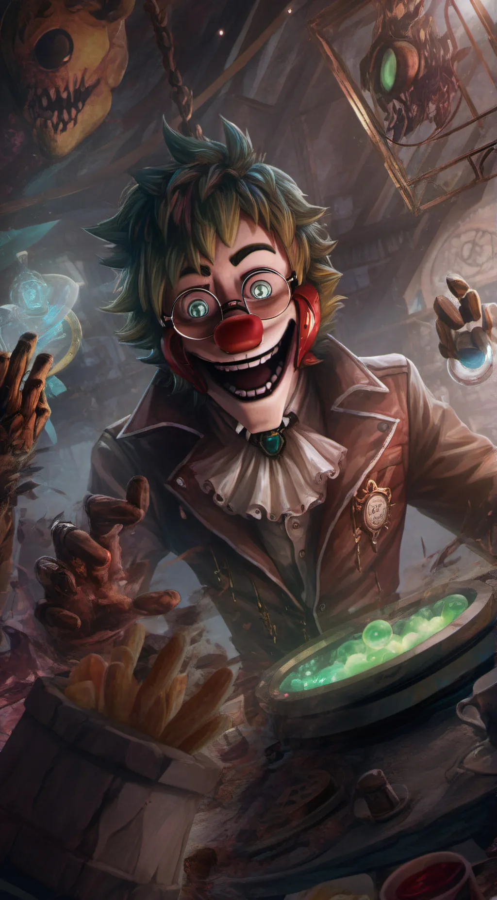 ai character: Dr. FNAF Sci-Niato background