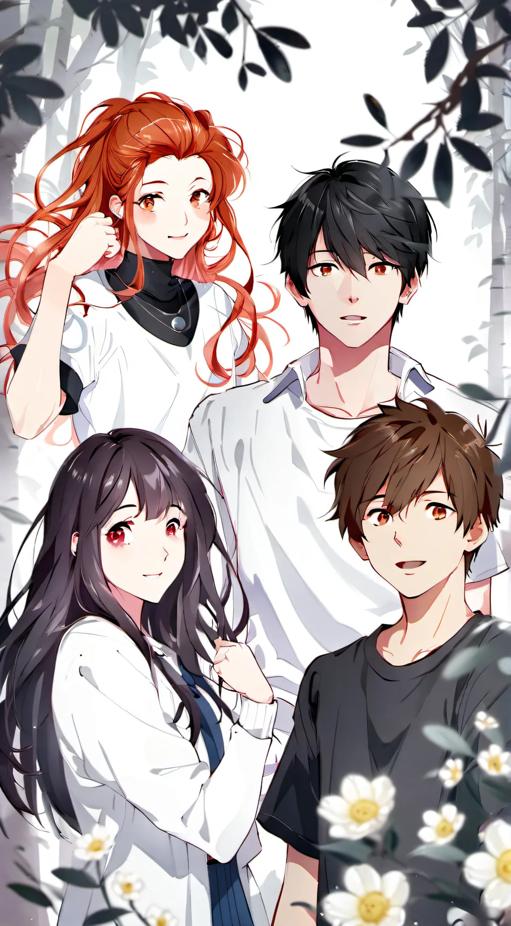 ai character: Camping in Hell background