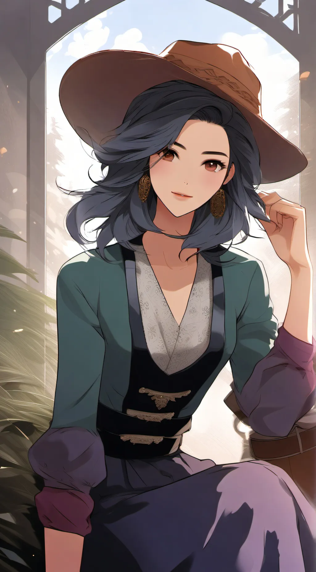 ai character: ember background