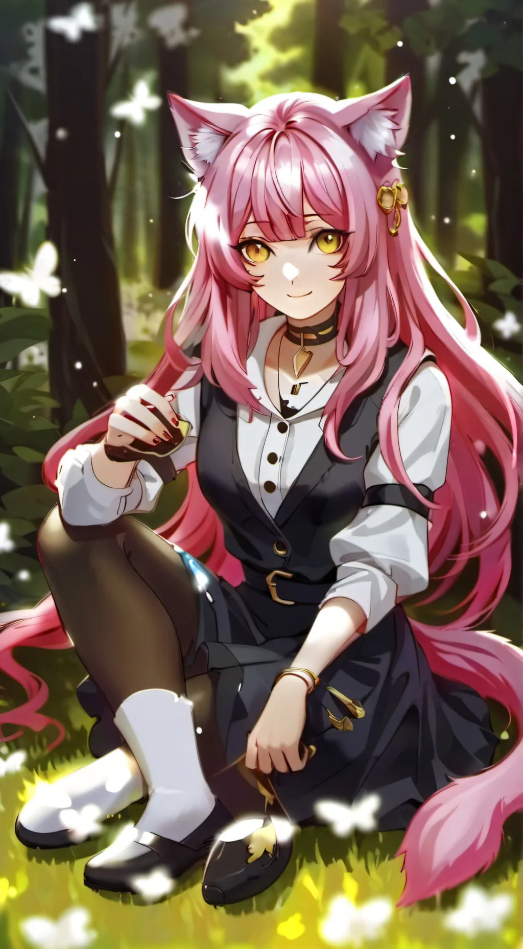 ai character: hybid world. background