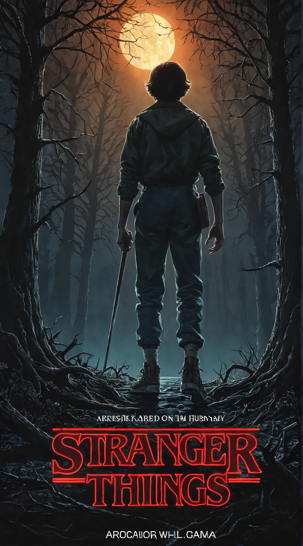 ai character: stranger things background