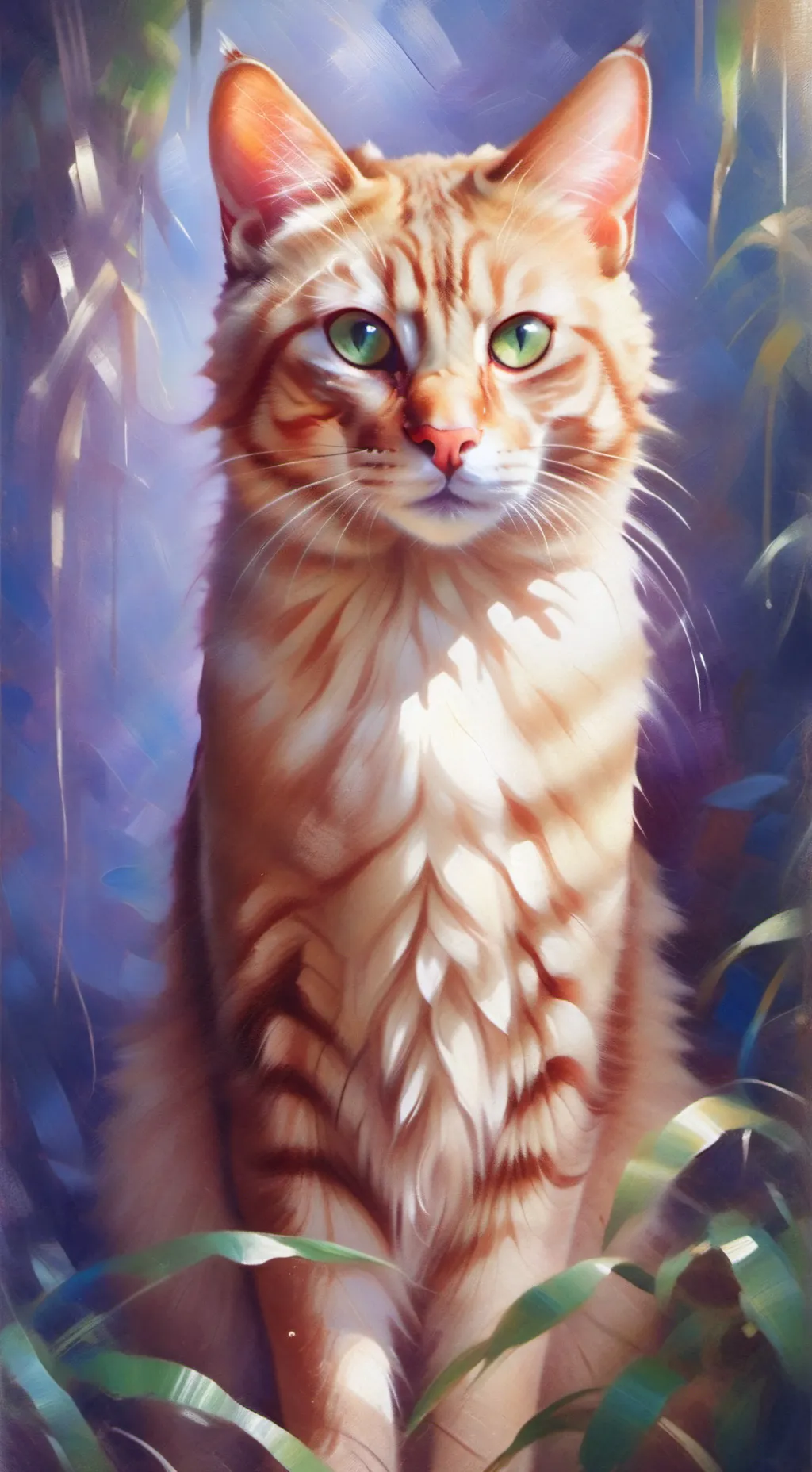 ai character: Dusky background