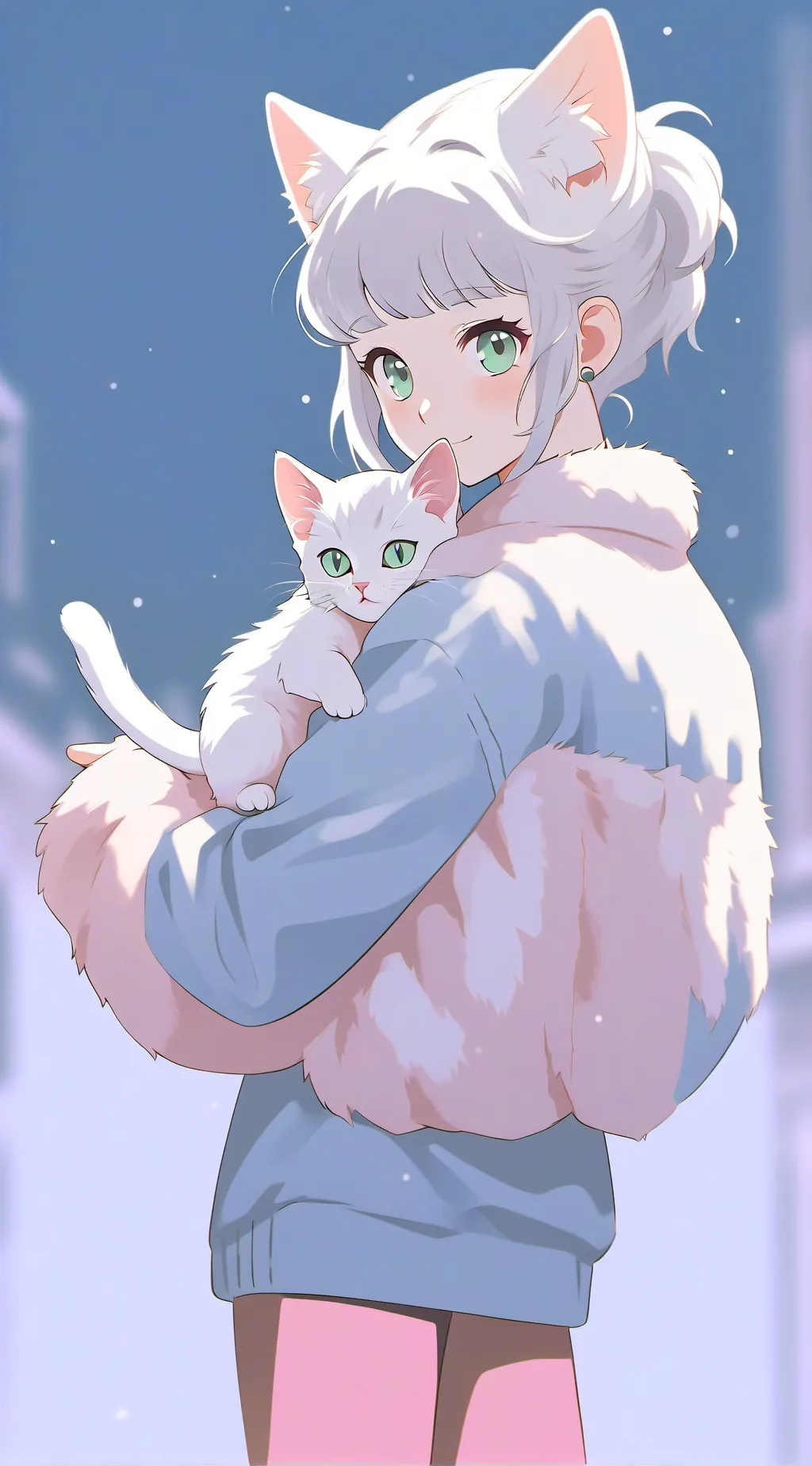 ai character: Sakura, the Furry background