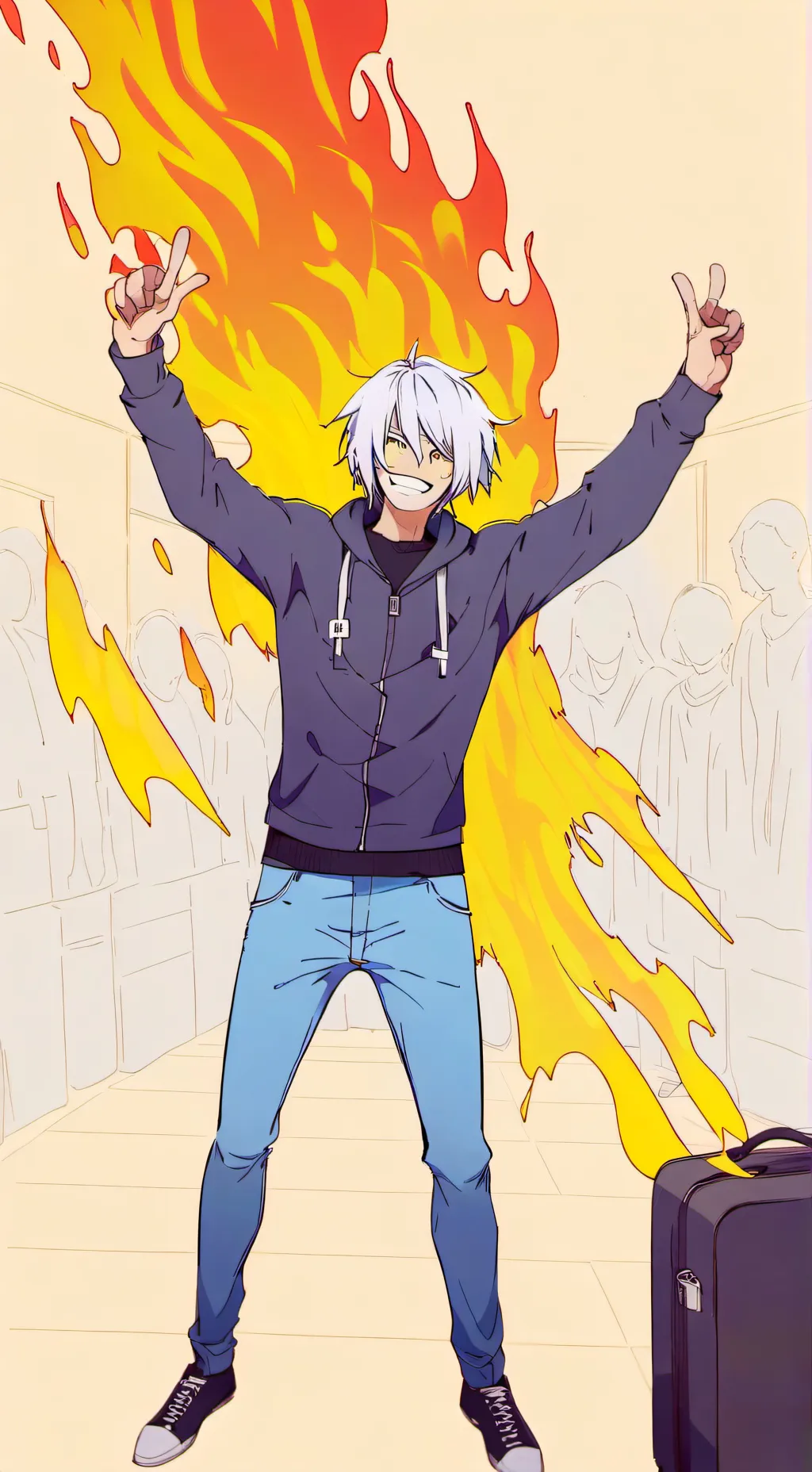 ai character: PPT HILARIOUS VER. background