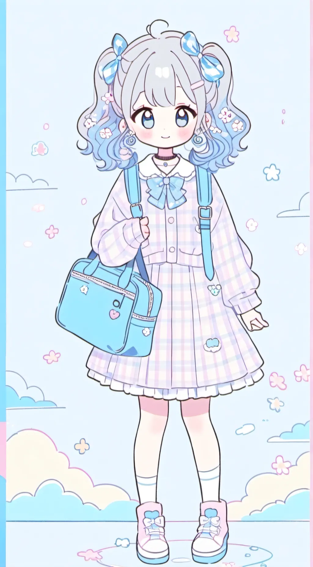 ai character: school pick-me background