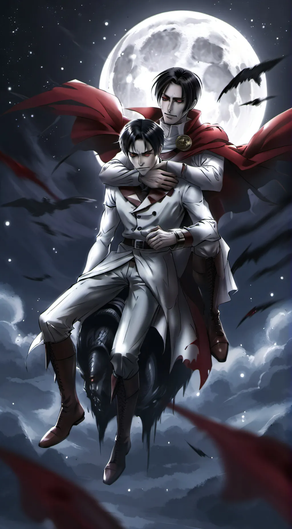 ai character: Demon King Eren background