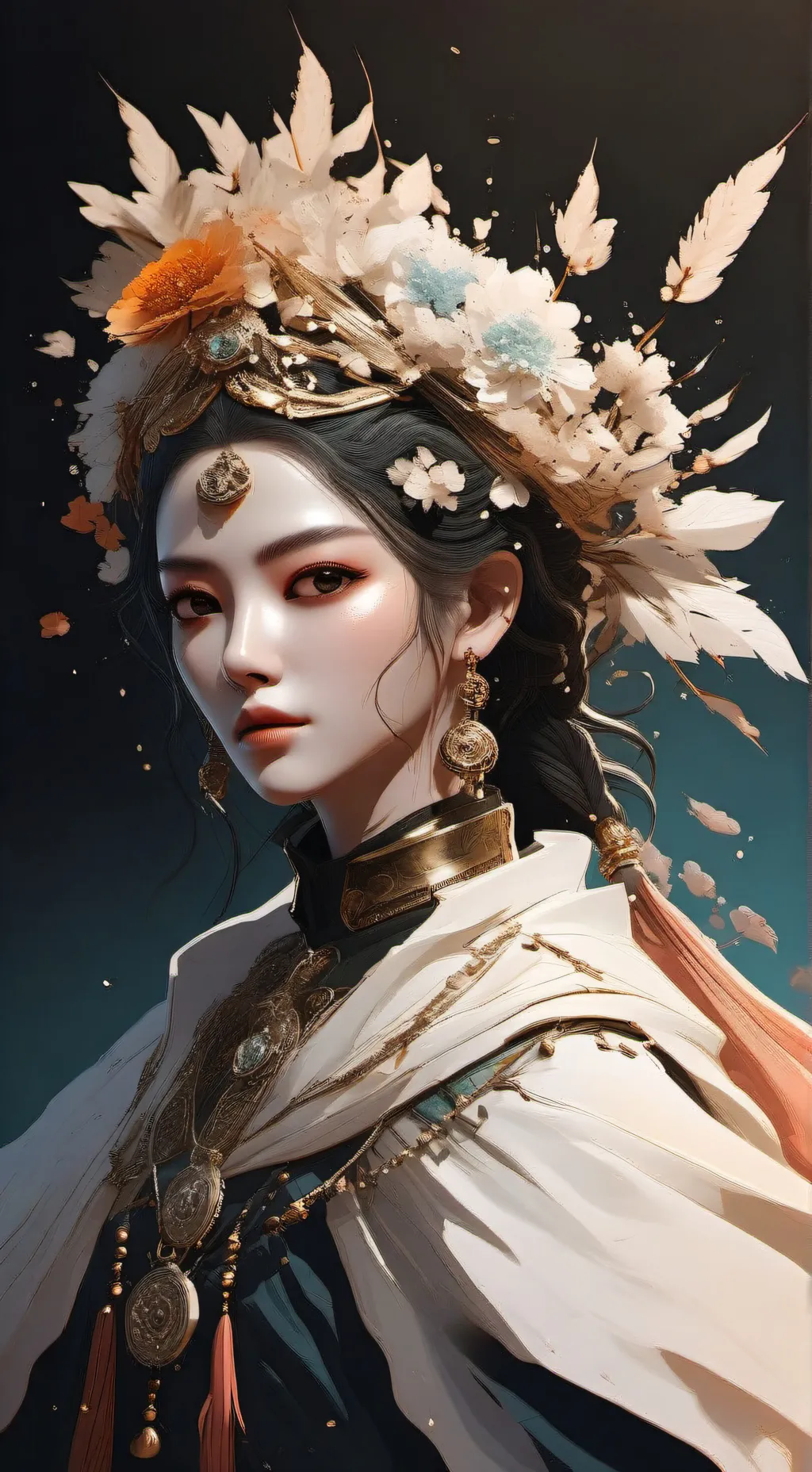 ai character: Angel is at Freddy background