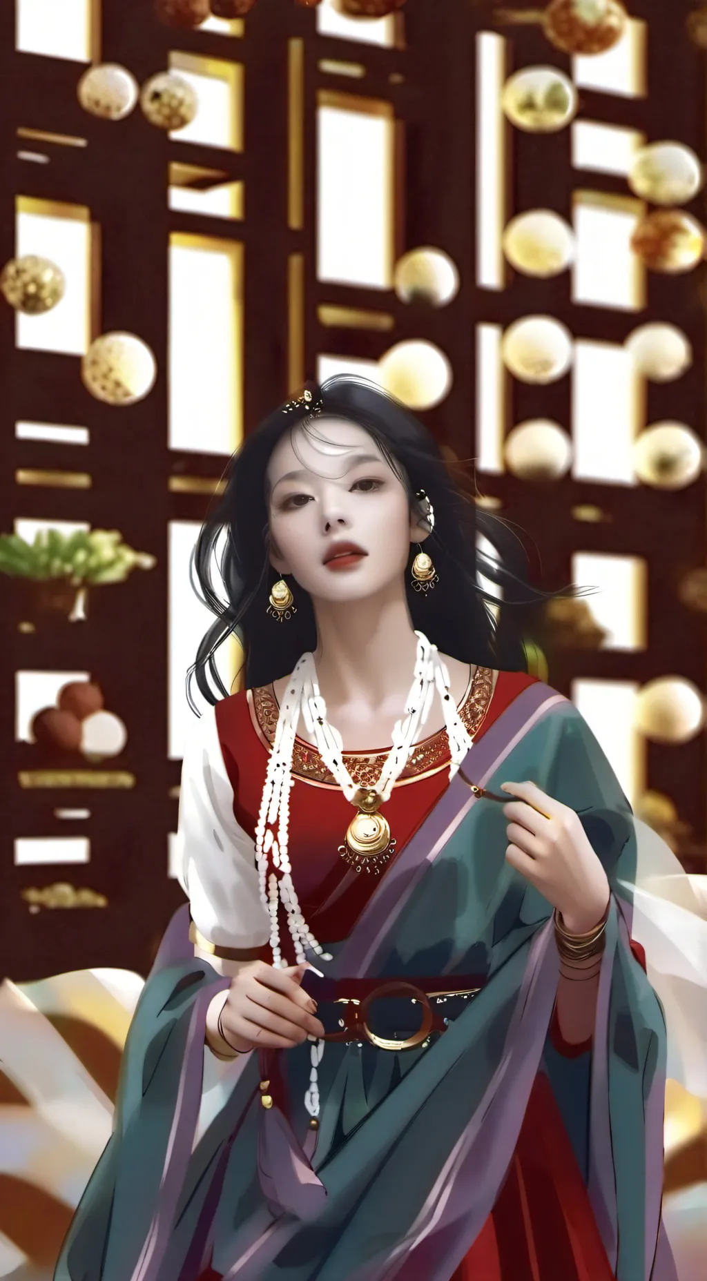 ai character: jennie in kny background