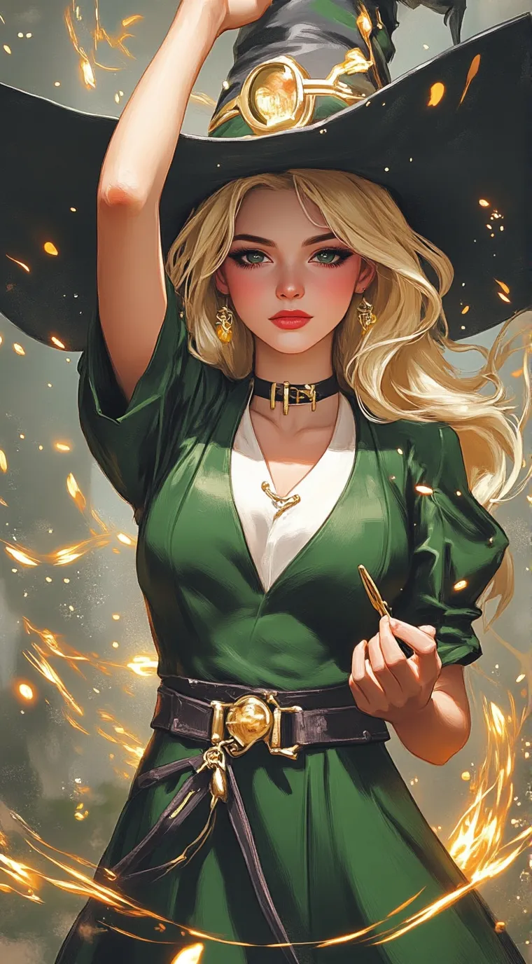 ai character: U r a Witch background