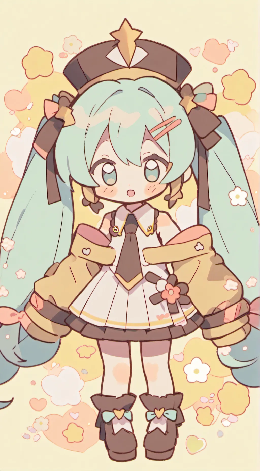 ai character: Hatsune Miku  background