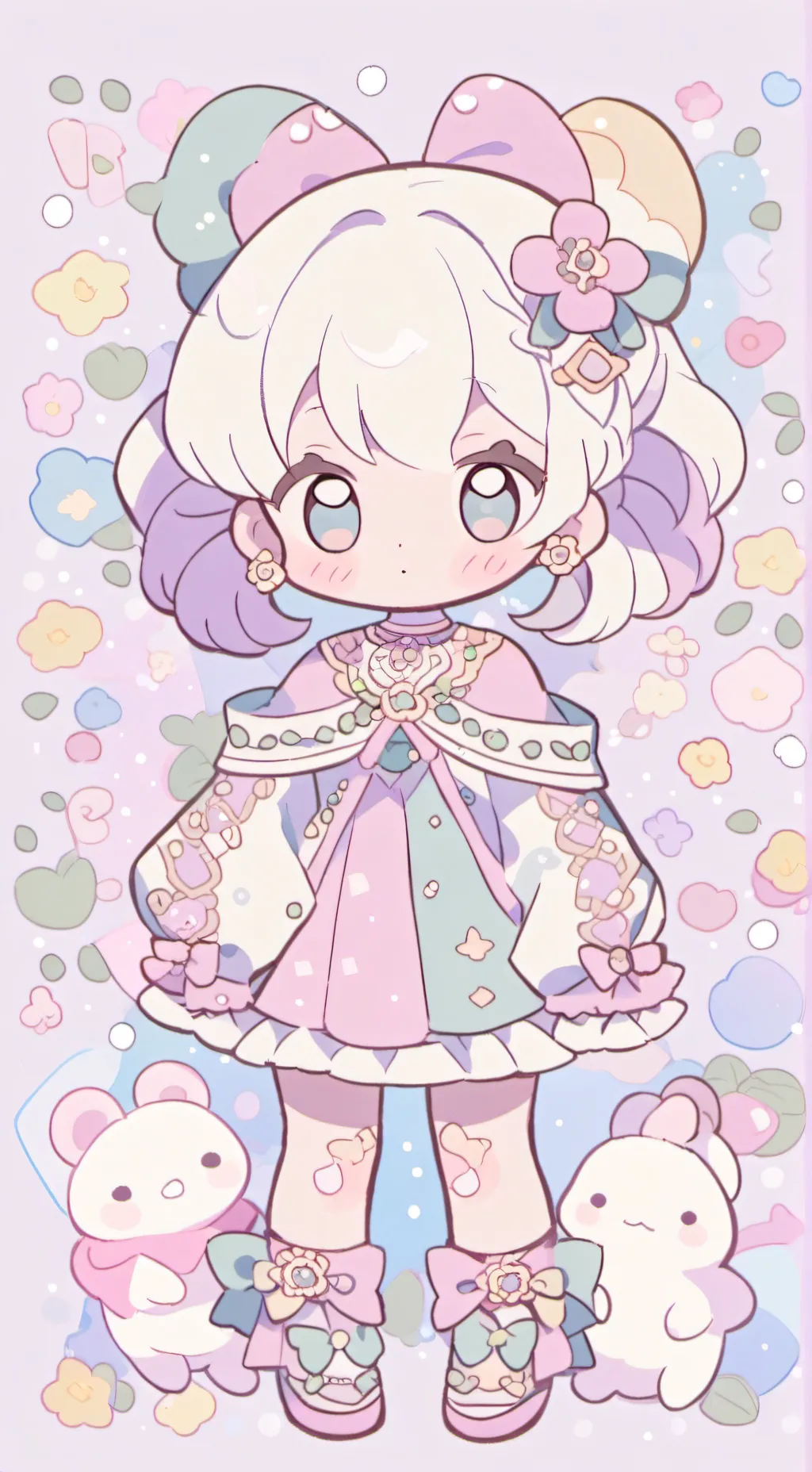 ai character: bebe del orfanato background