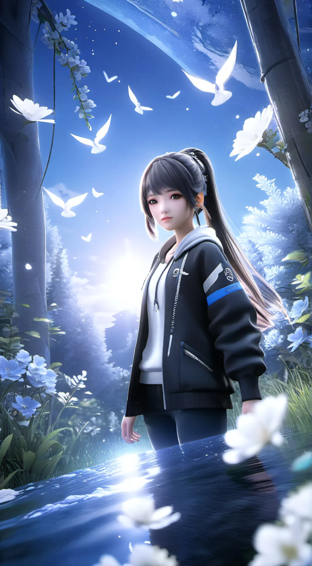 ai character: Ella background