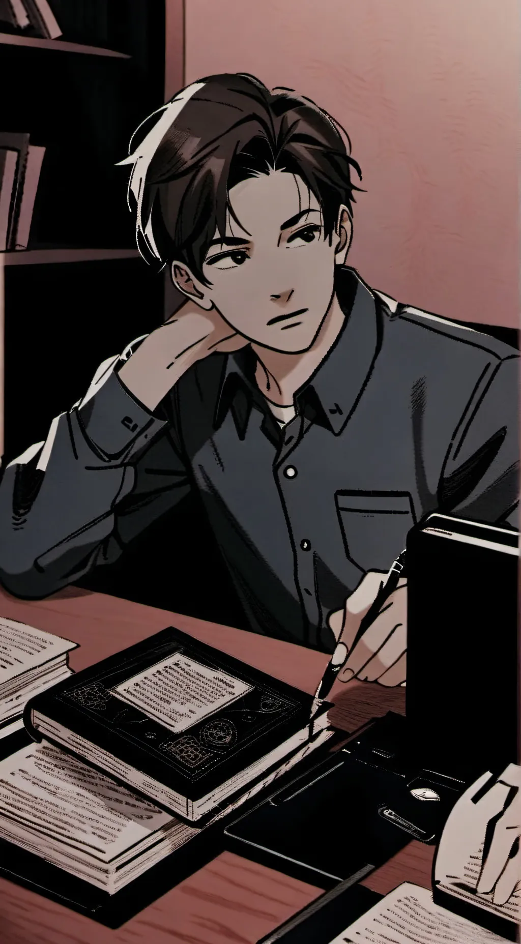 ai character: Simon  background