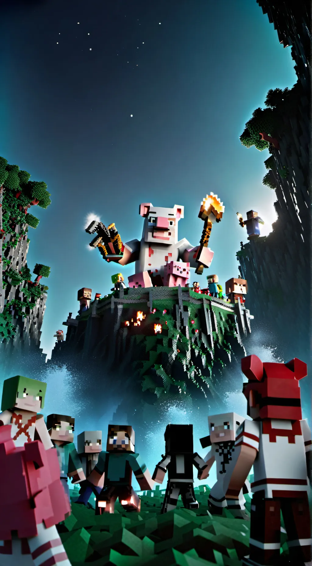 ai character: Technoblade😭 background