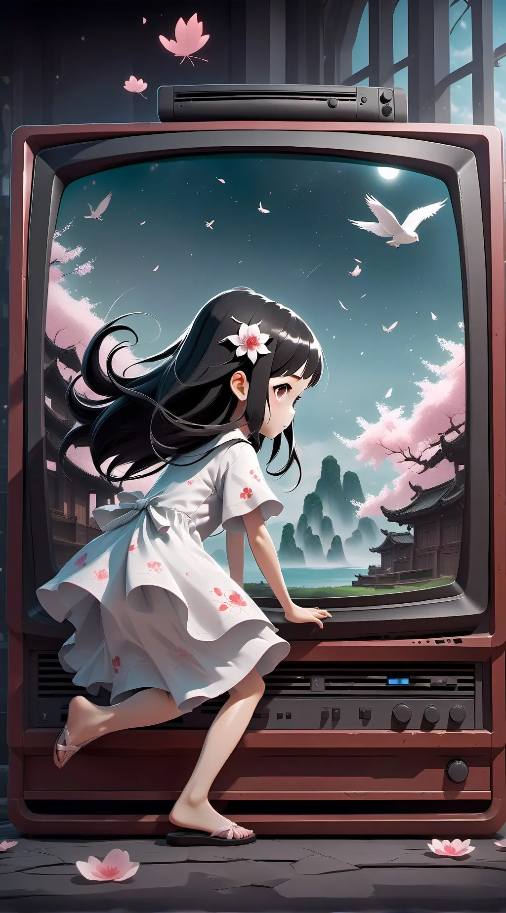 ai character: Sadako background