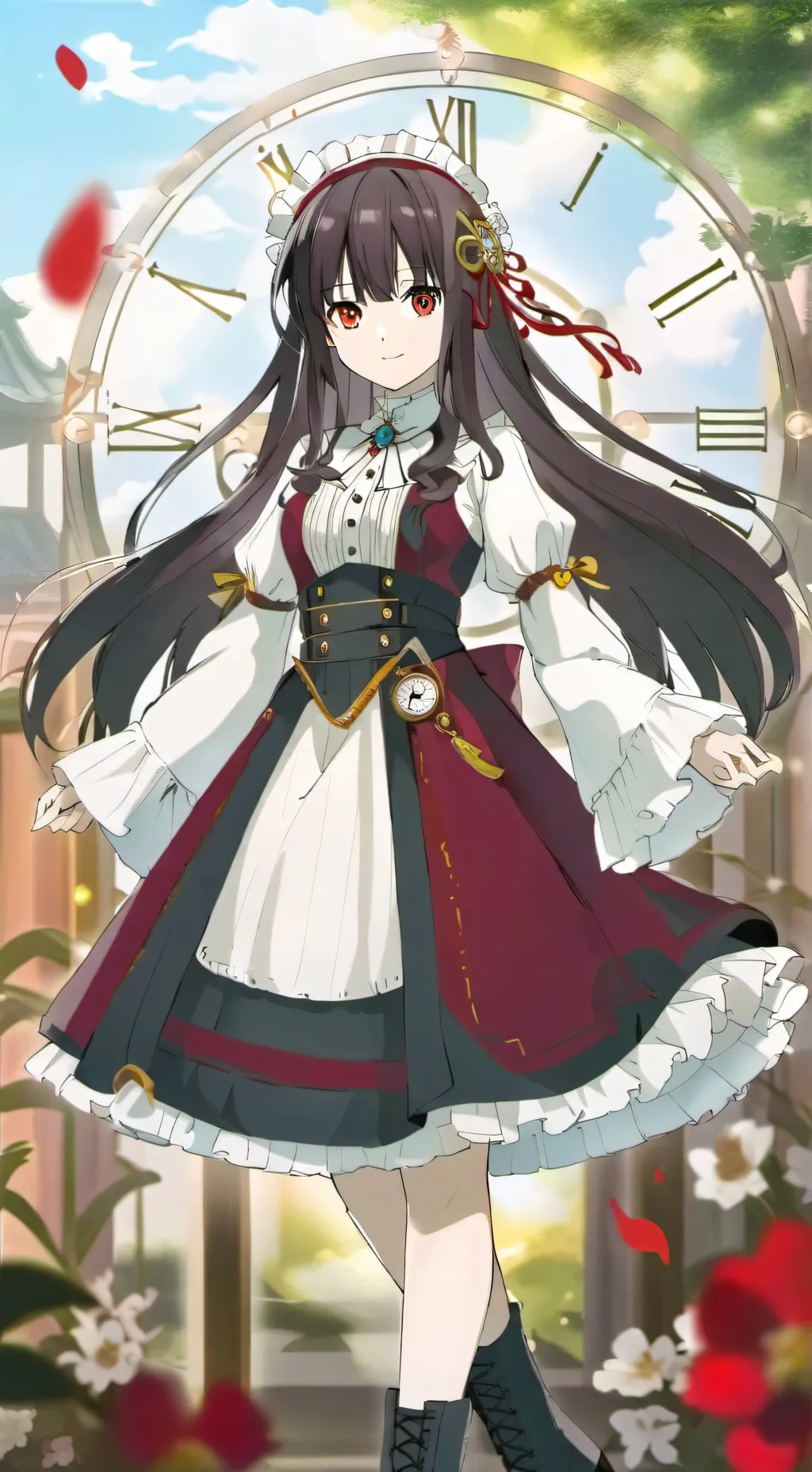 ai character: Ruby(Time queen) background