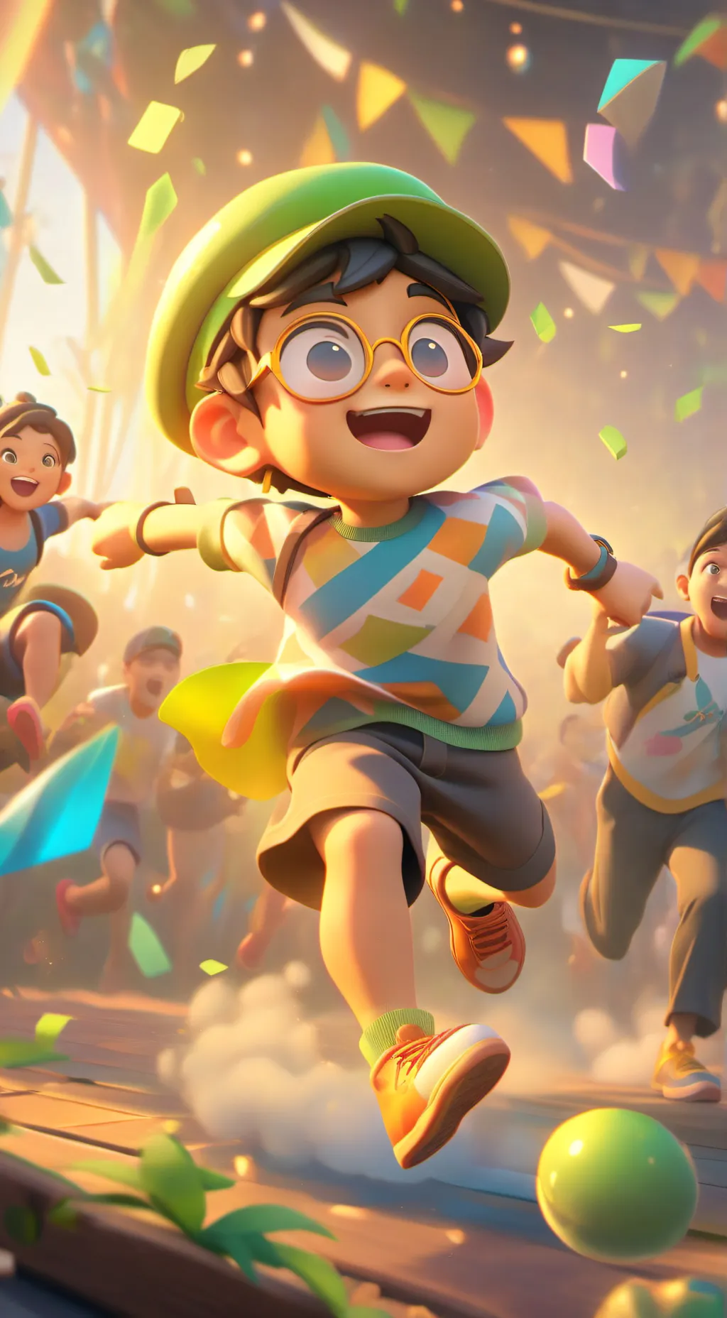 ai character: DAMN IS😂🎉 background