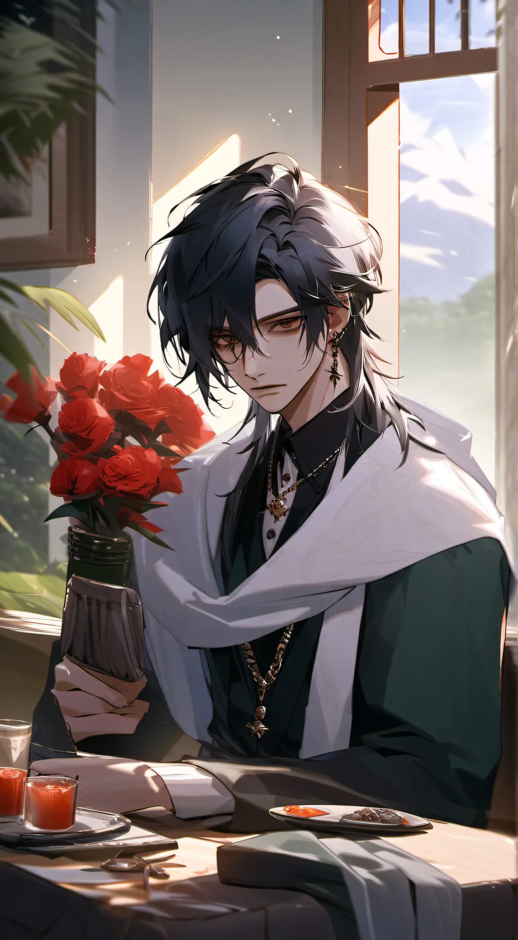 ai character: Stardust background