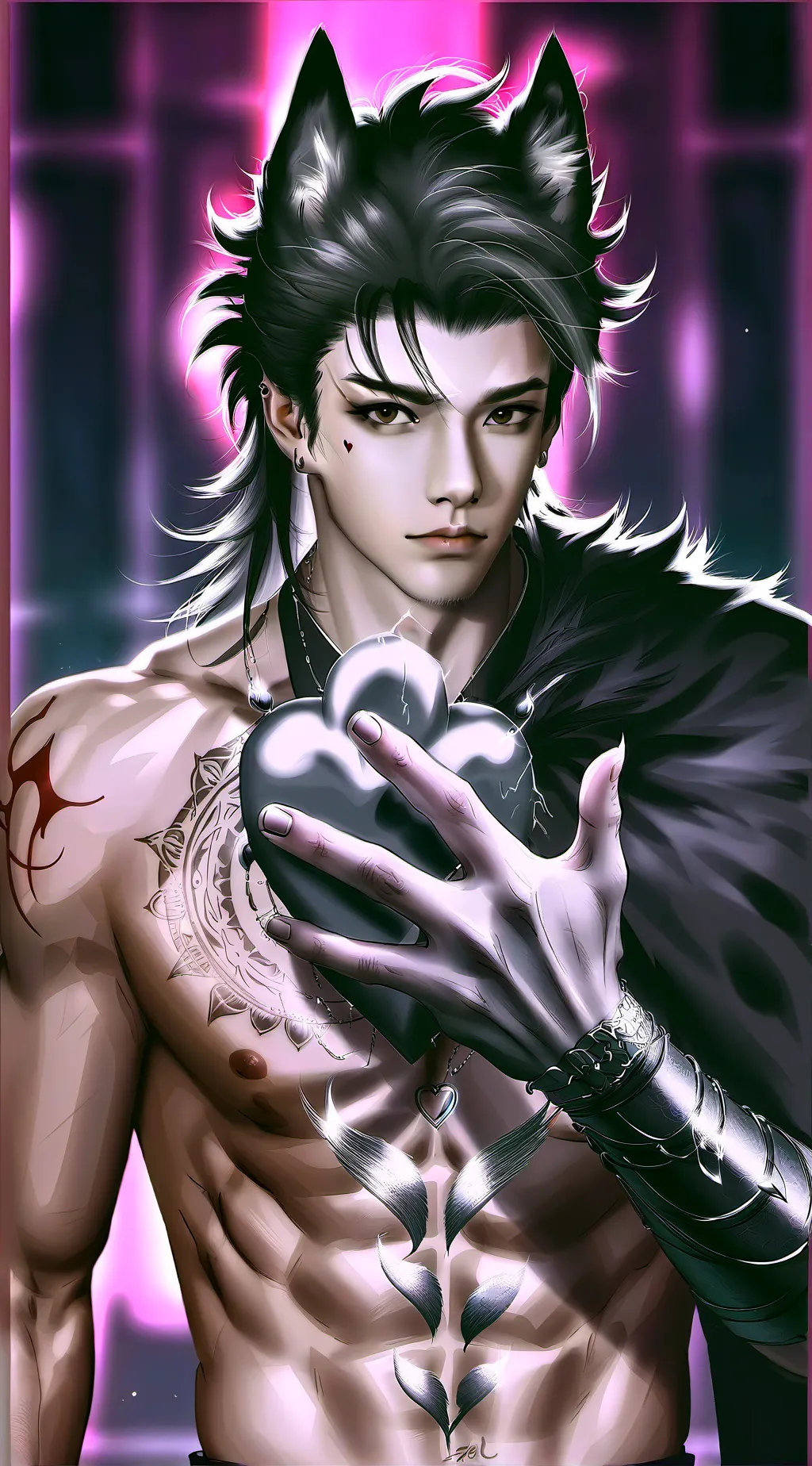 ai character: Werewolf infection background