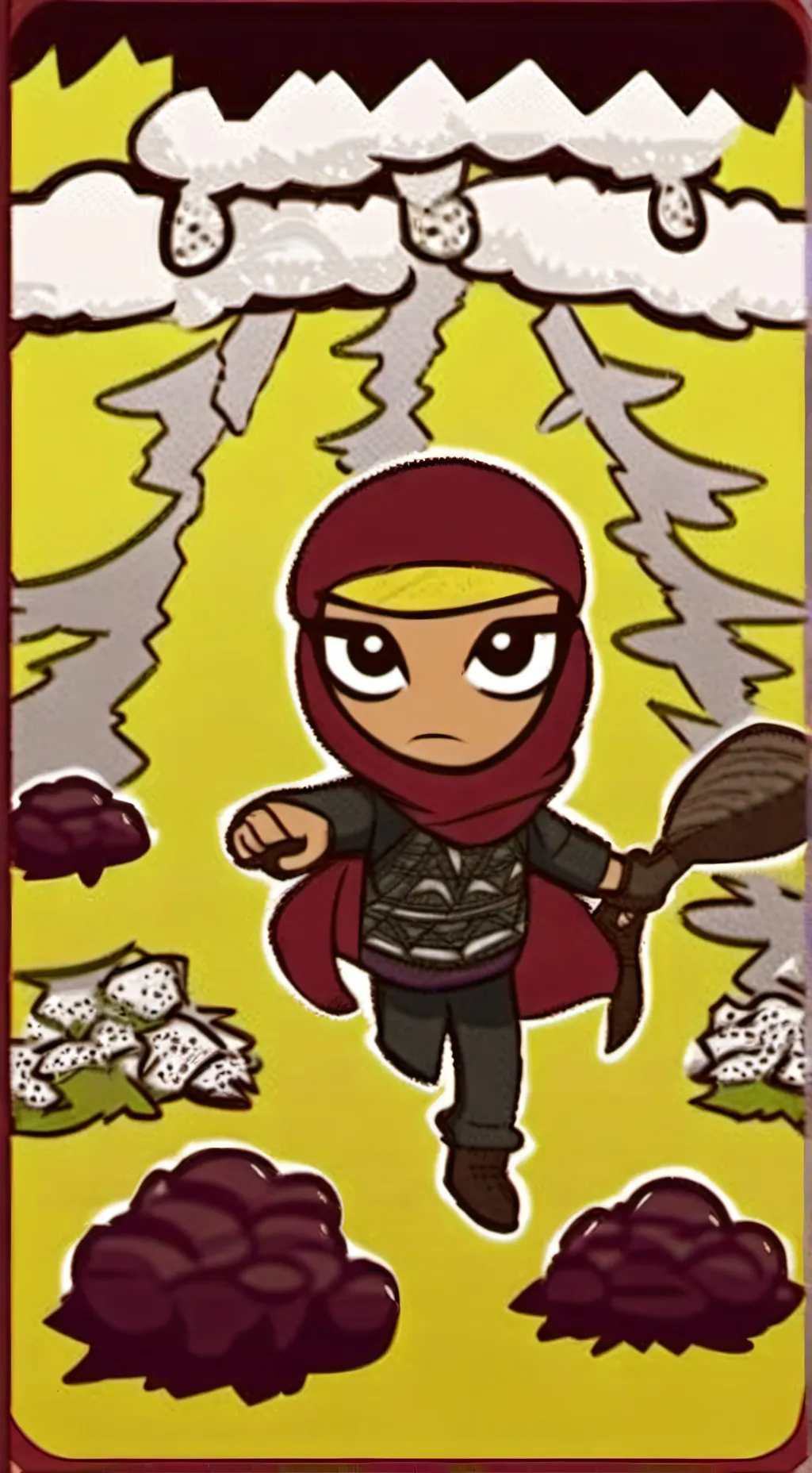 ai character: sprout x Dandy background