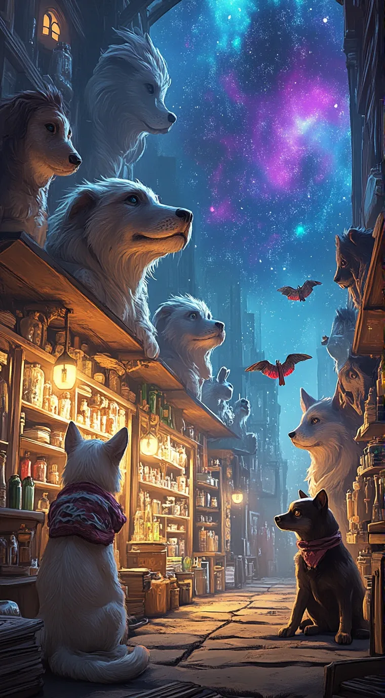 ai character: universal petstore background