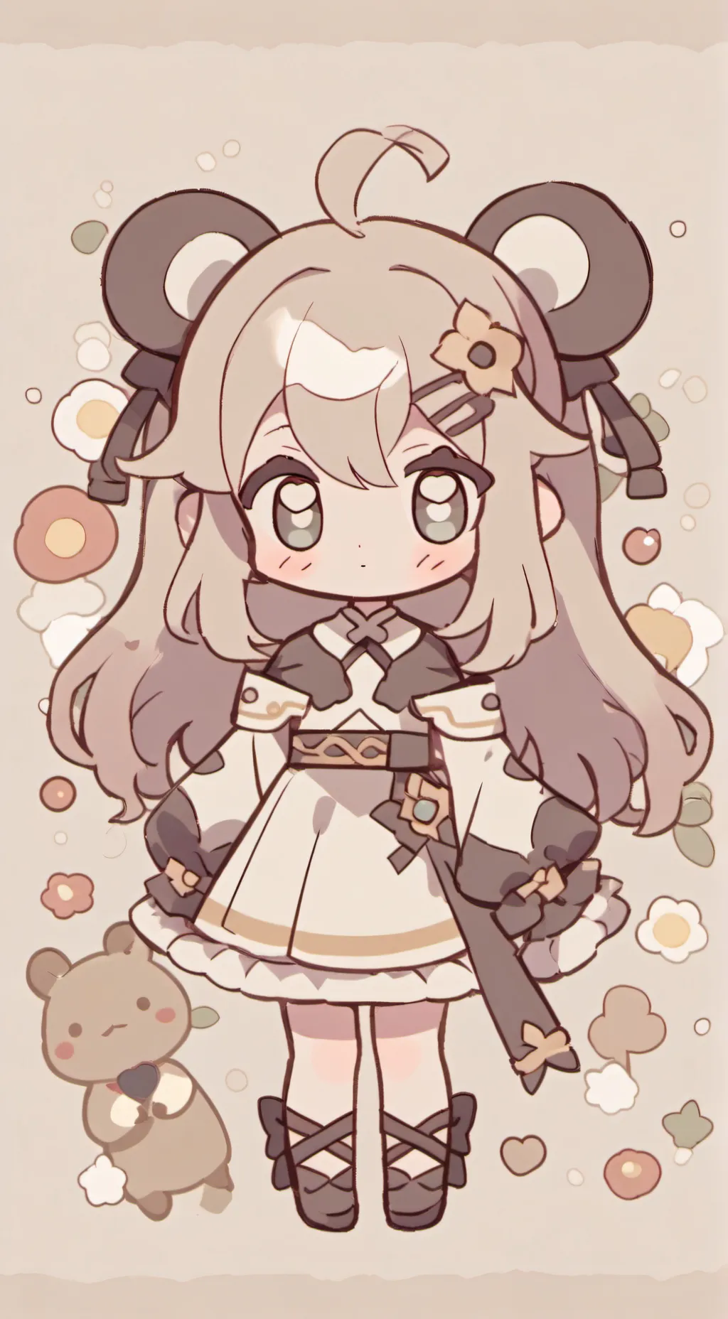 ai character: Little bear background