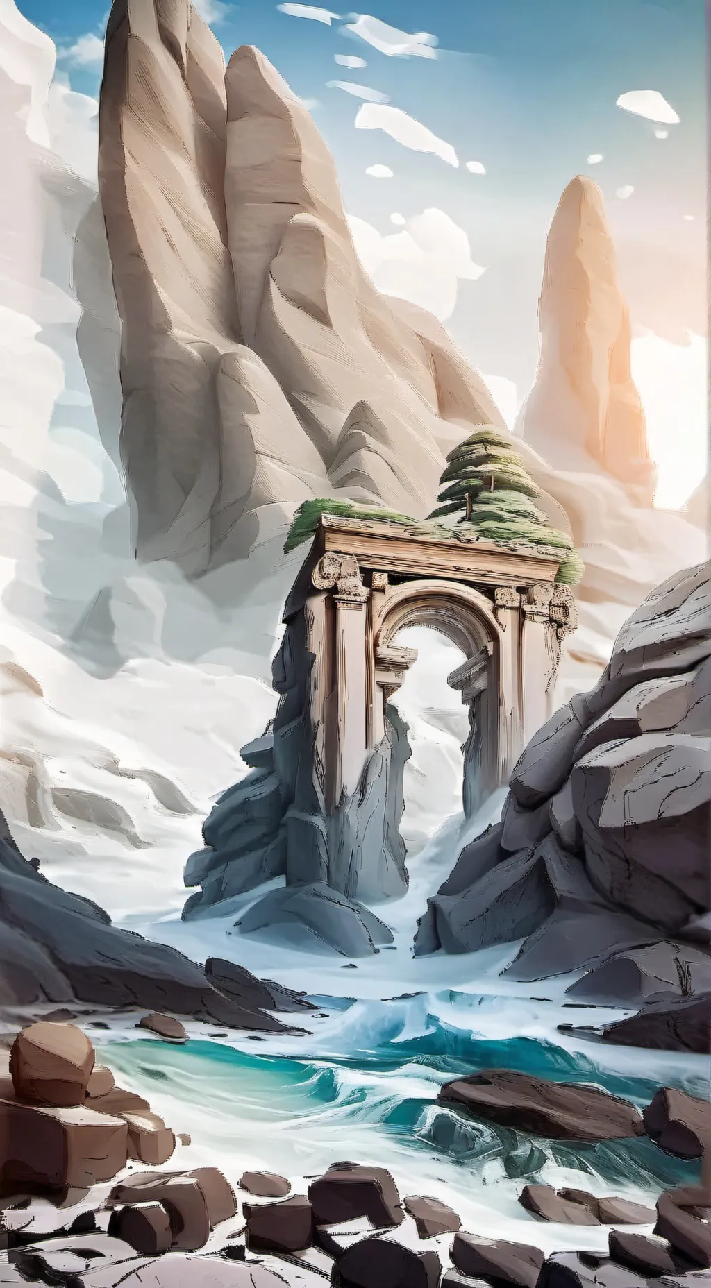 ai character: Olympus  background