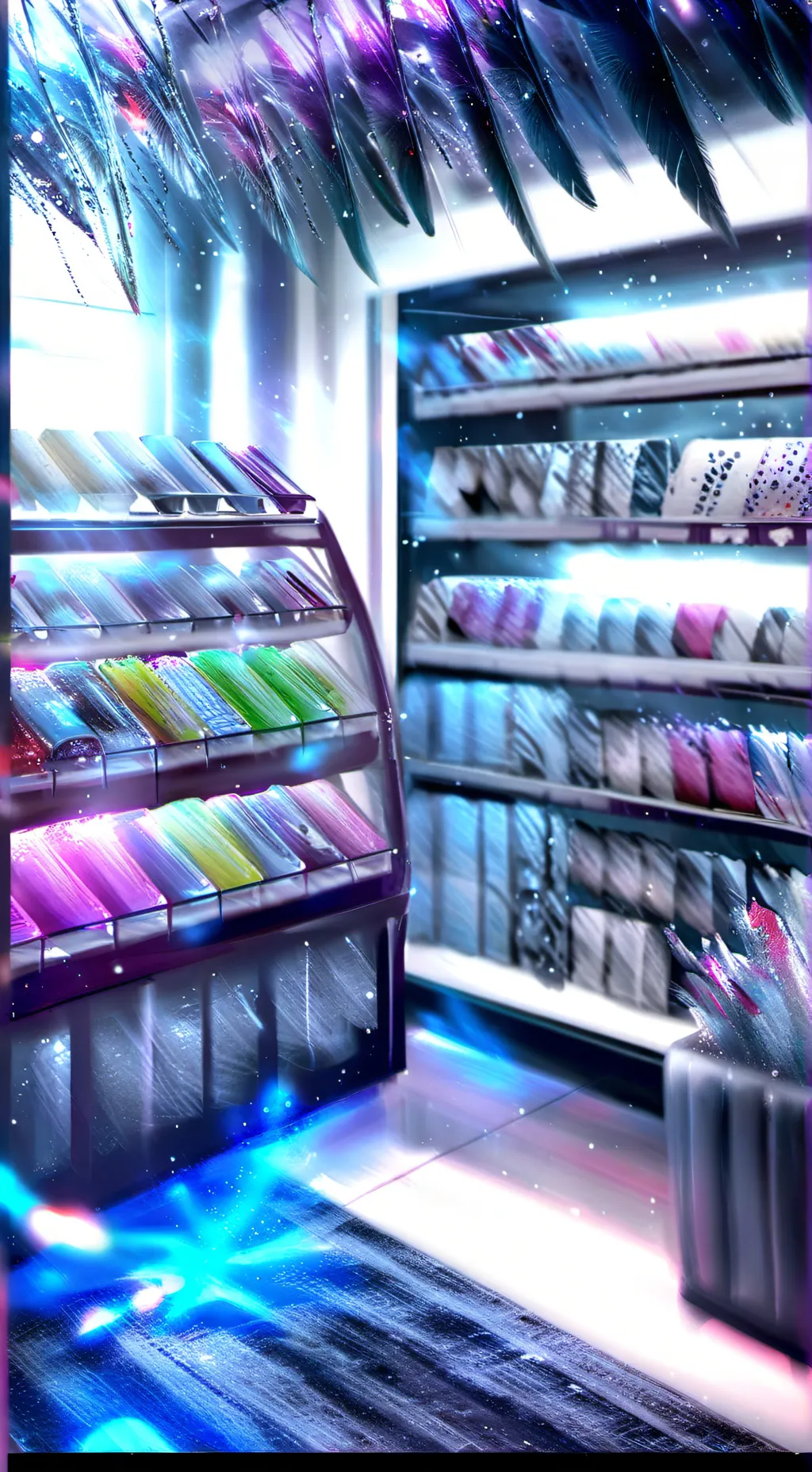 ai character: THE STORE background