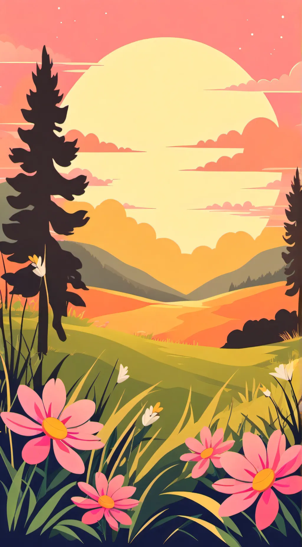 ai character: Smiling Critters background