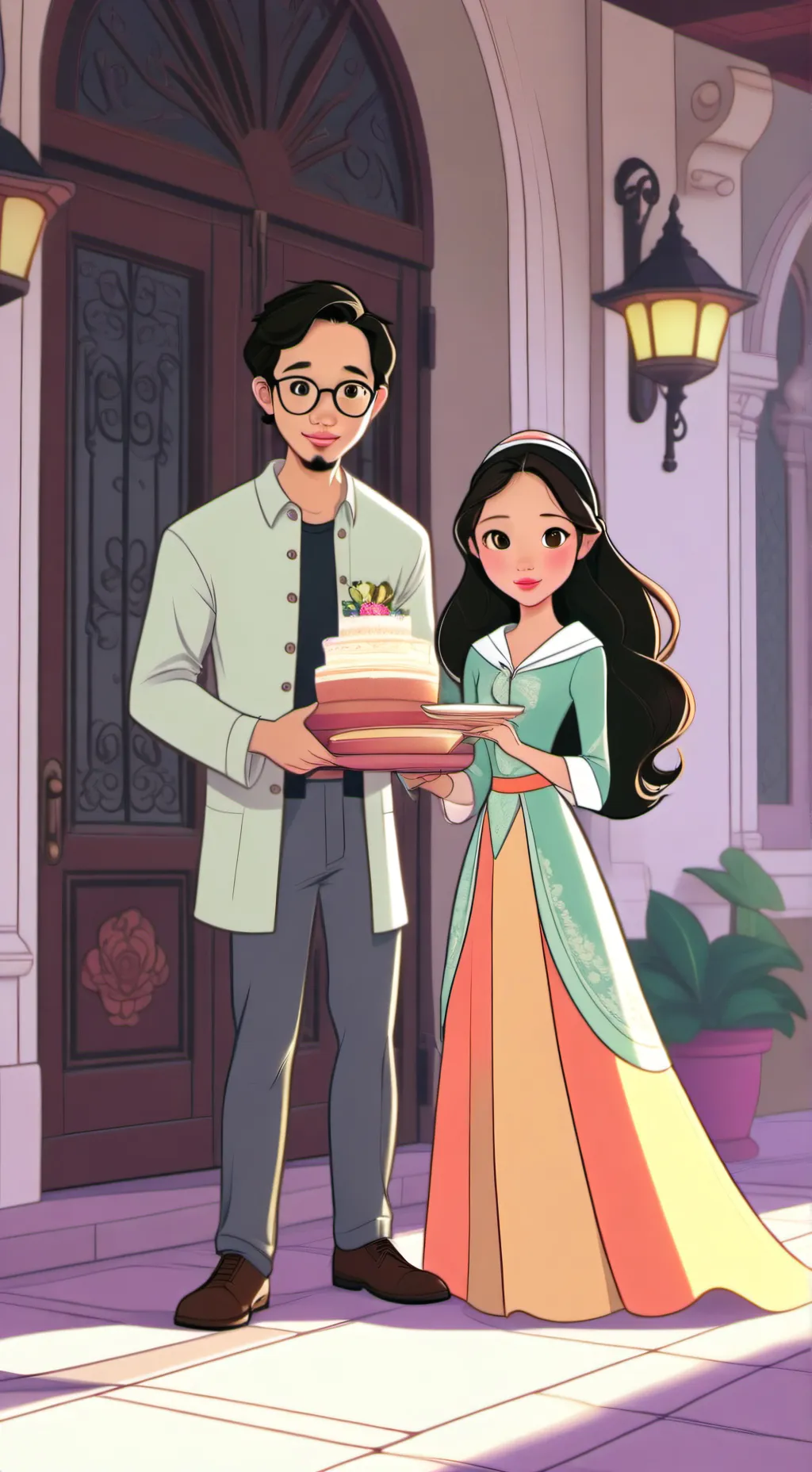 ai character: Tante Risha background