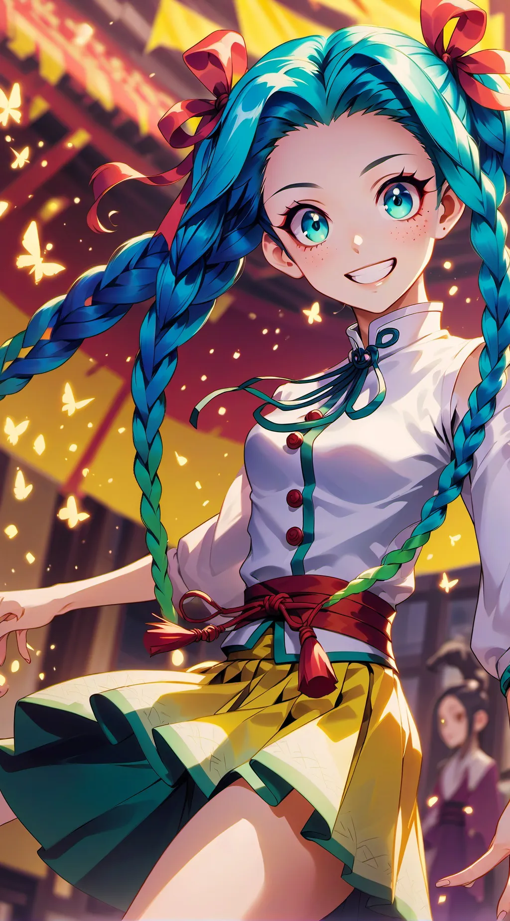 ai character: Hi Gojo background