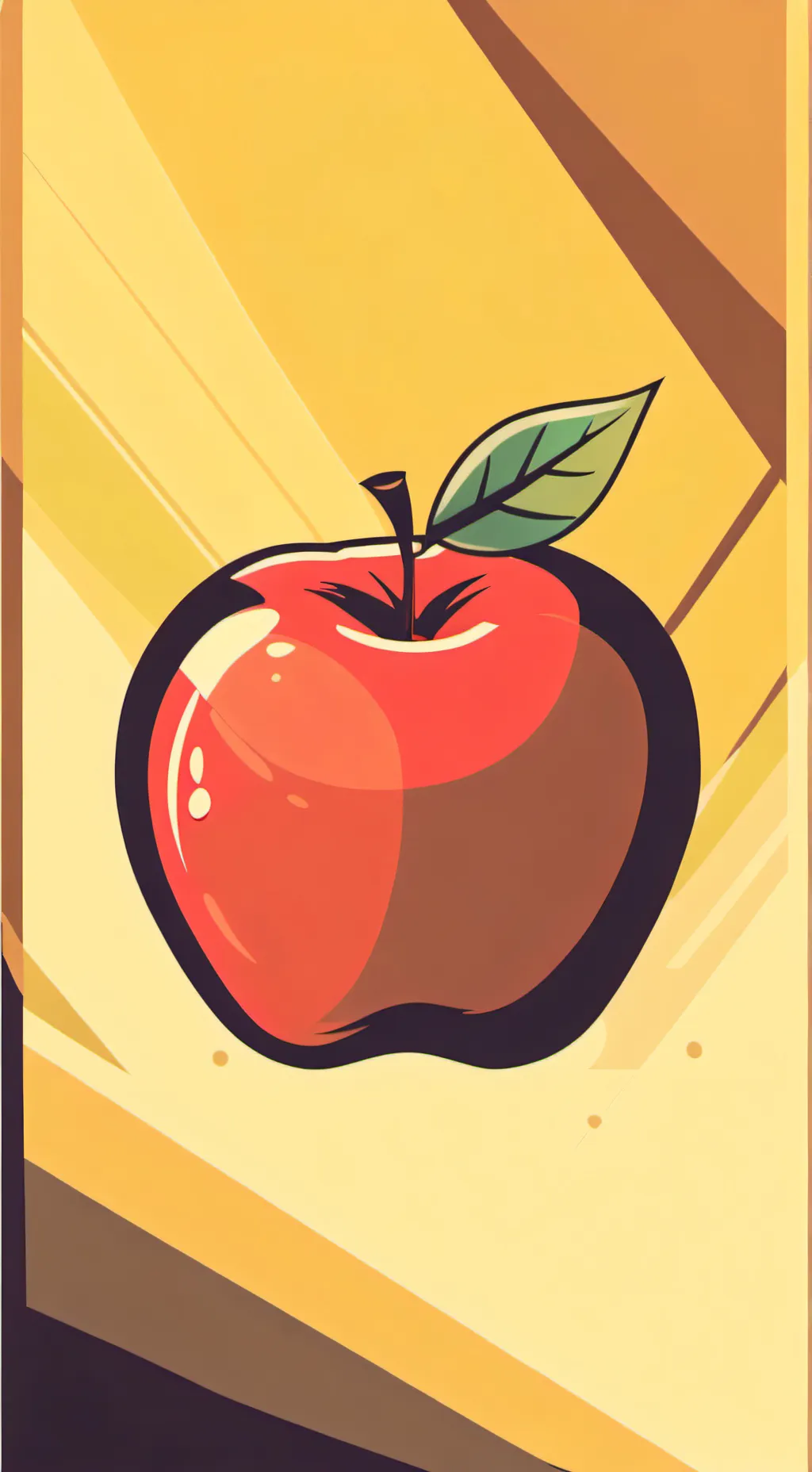 ai character: An Apple background