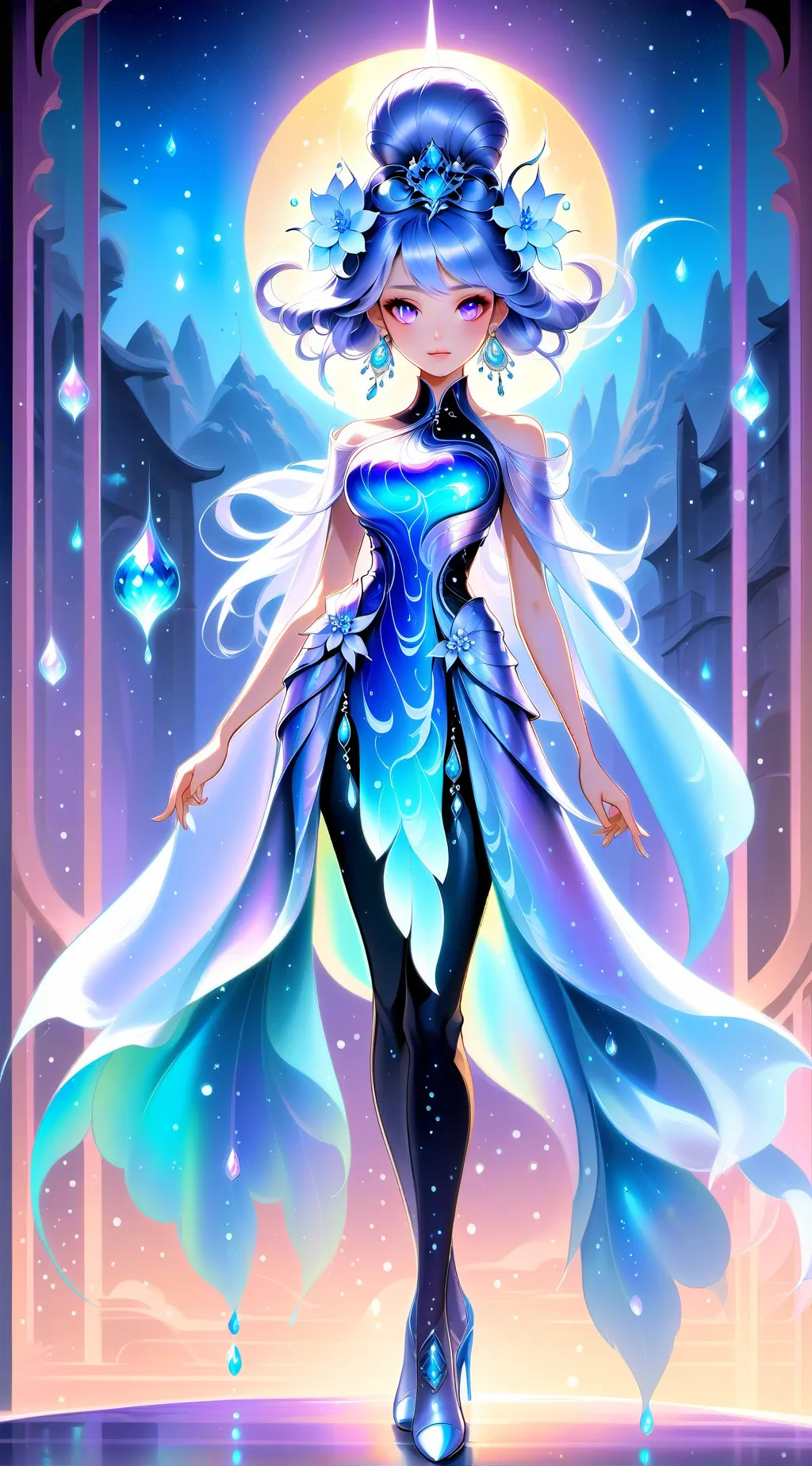 ai character: la fille byzarre background